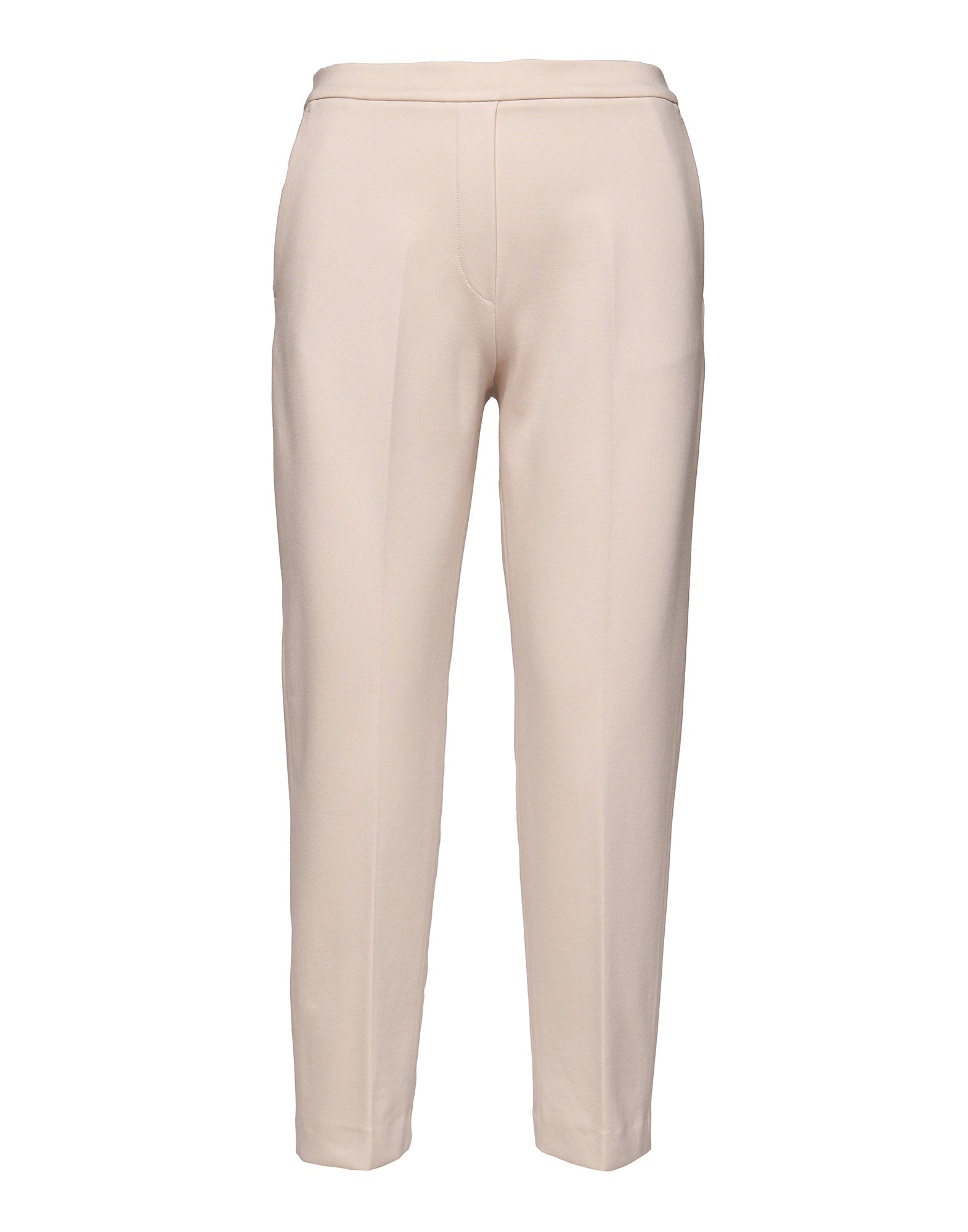 DOUUOD Pantaloni Lunghi con Elastico in Punto Milano Stucco