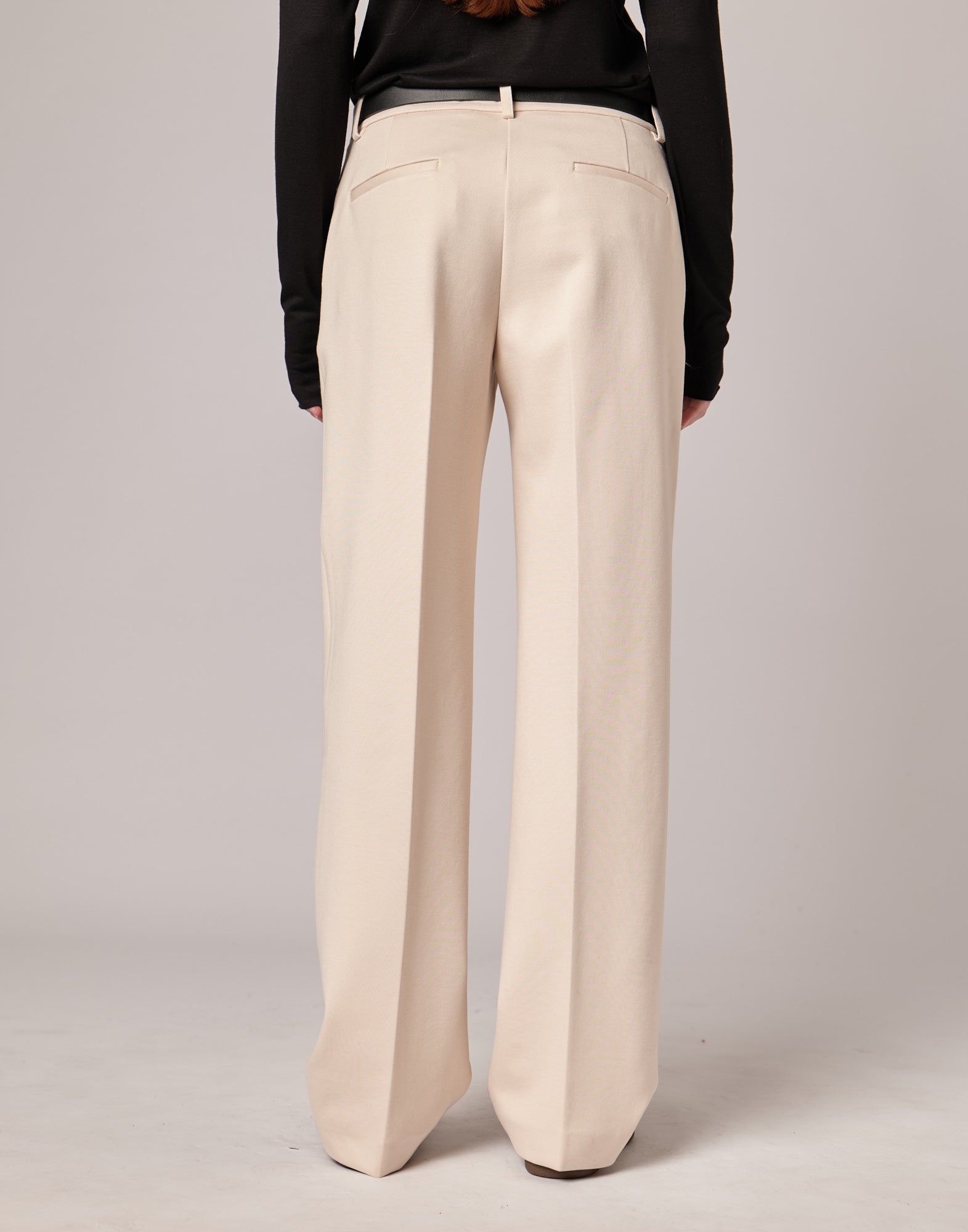 DOUUOD Pantaloni a Uomo in Punto Milano Stucco