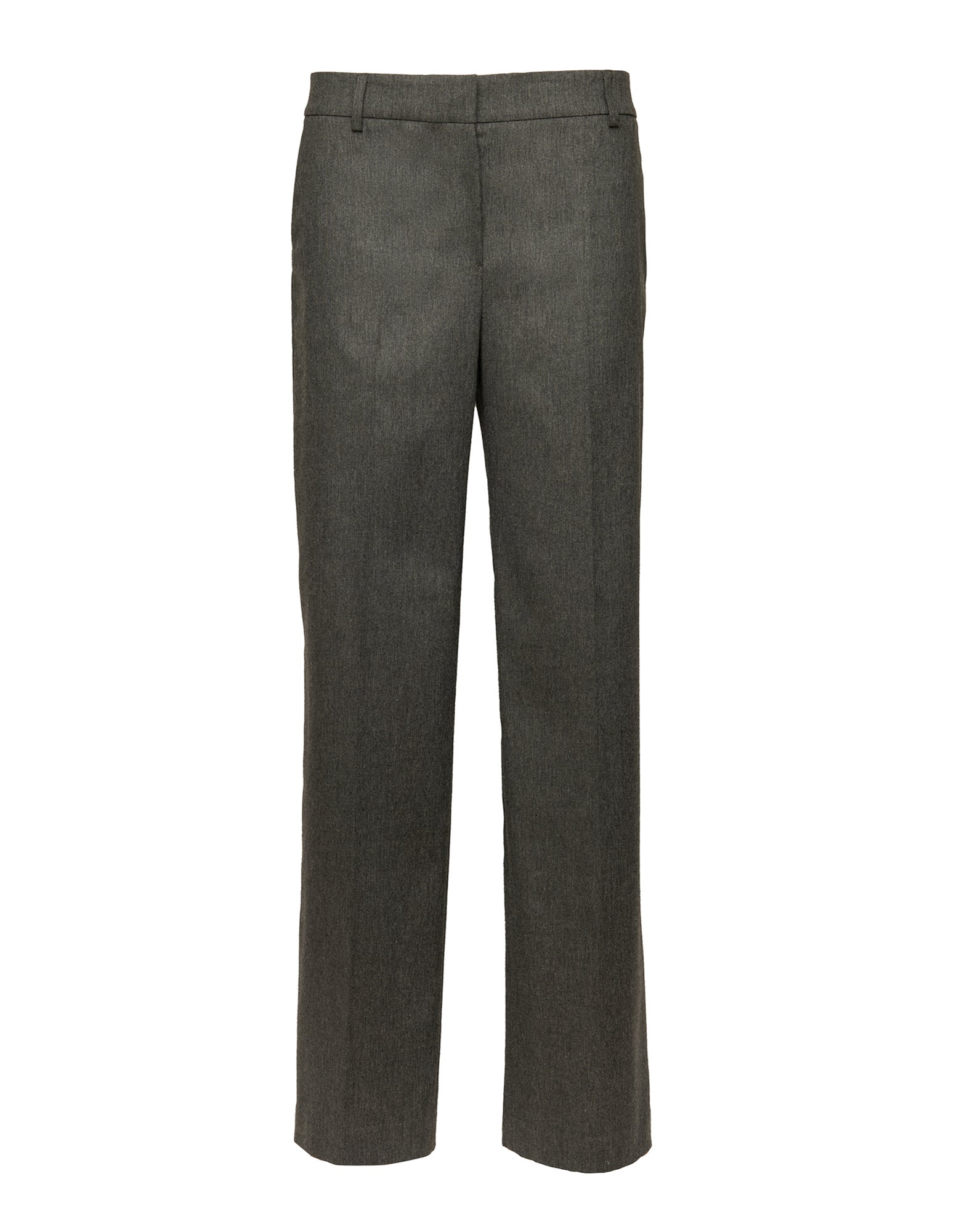 DOUUOD Pantaloni a Uomo in Flanella Misto Lana Stretch Grigio Fumo