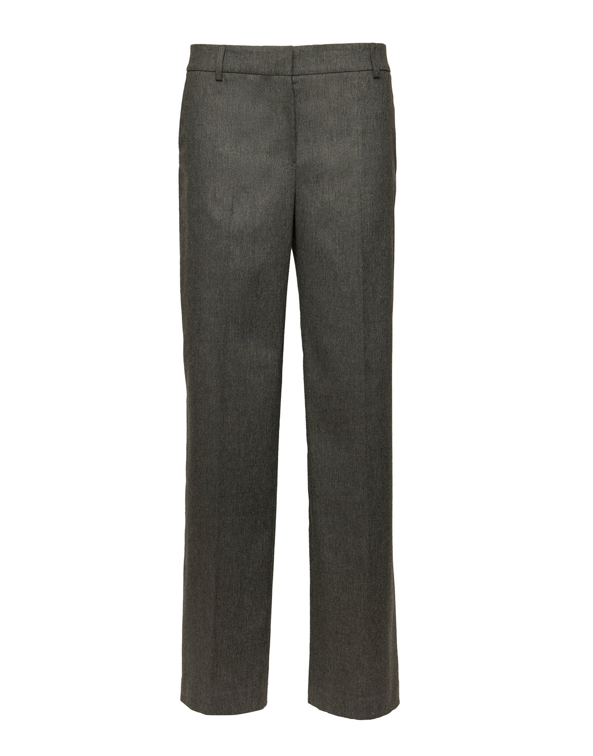 DOUUOD Pantaloni a Uomo in Flanella Misto Lana Stretch Grigio Fumo