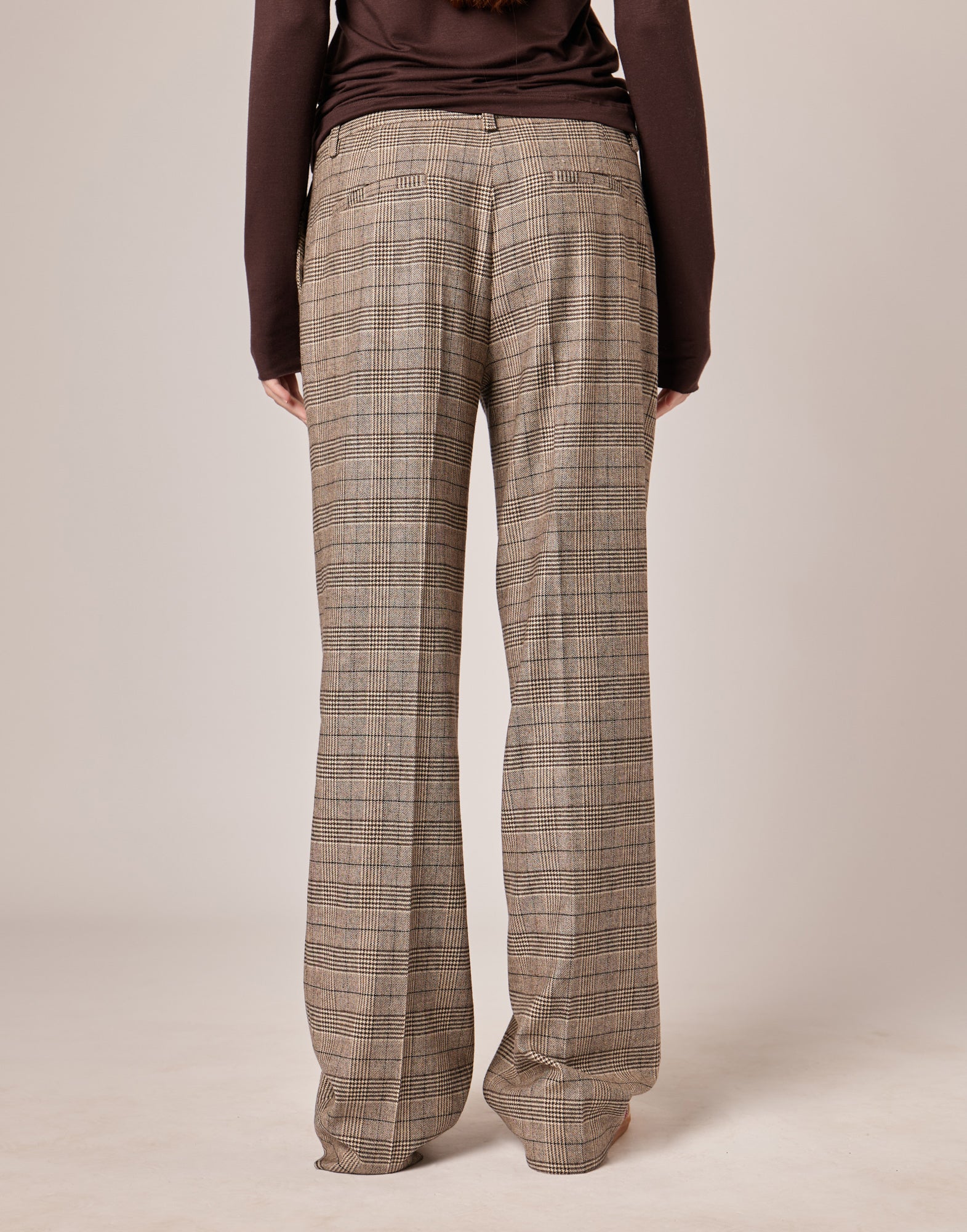 DOUUOD Pantaloni a Uomo in Prince of Wales