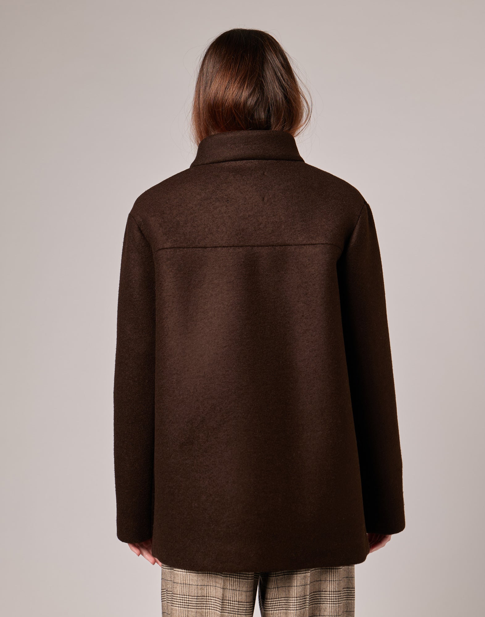 DOUUOD Giacca Monopetto in Neoprene Wool Jersey