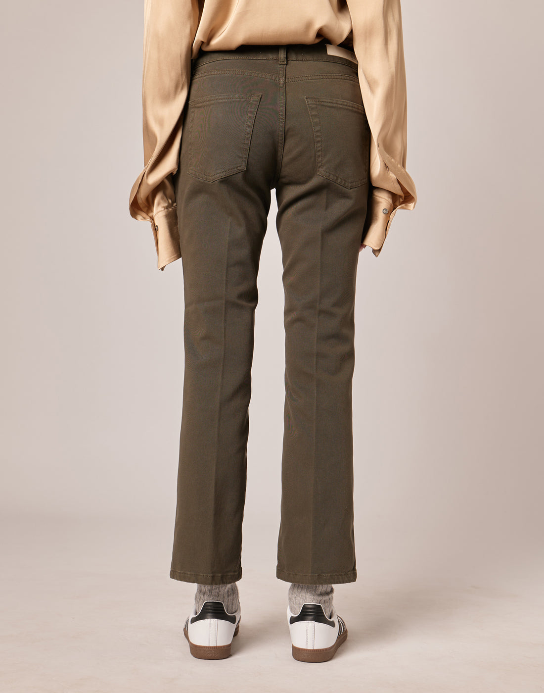 DOUUOD Pantaloni 5 Tasche Drill Cotone Stretch Militare