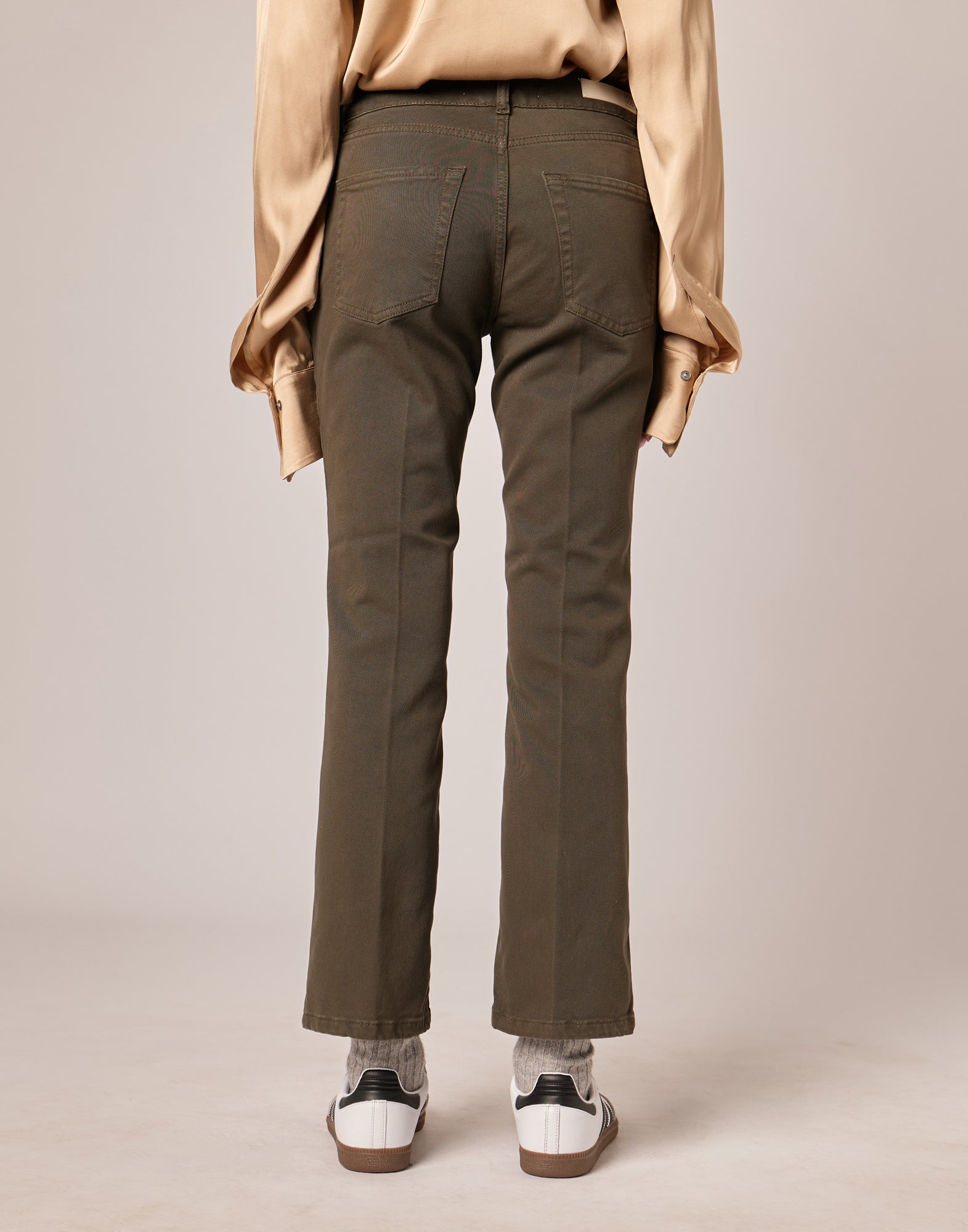 DOUUOD Pantaloni 5 Tasche Drill Cotone Stretch Militare