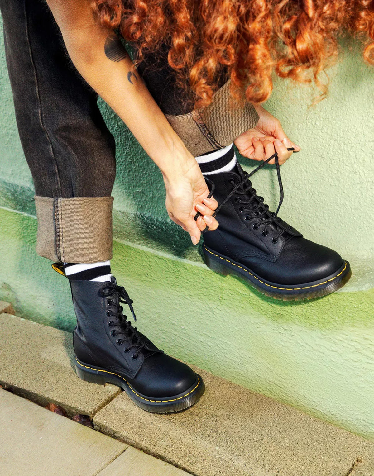 DR. MARTENS 1460 Pascal Virginia Black – Anfibi in Pelle