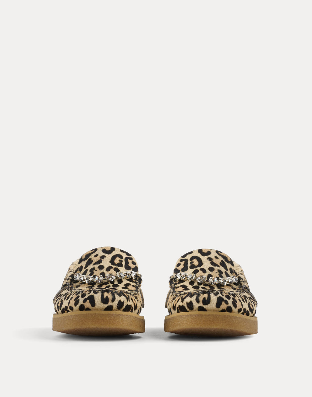 FORTE FORTE X SEBAGO Mocassini in Cavallino con Stampa Animalier e Strass