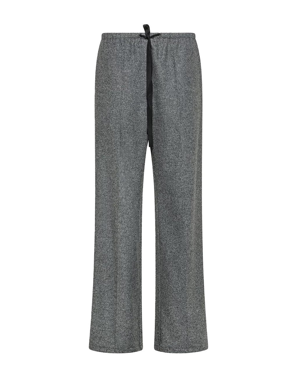 FORTE FORTE Pantalone con Coulisse in Panno di Lana Grigio