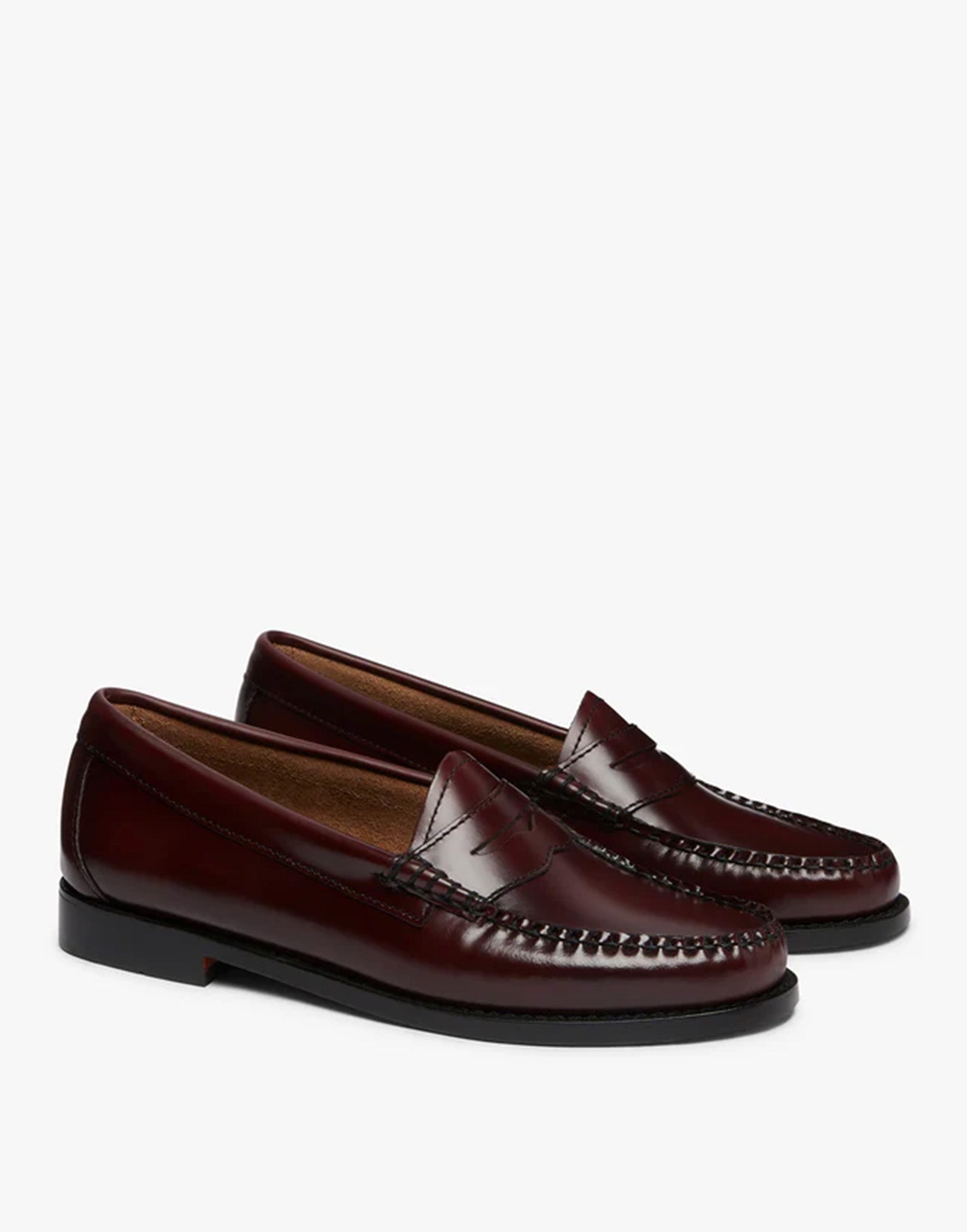 GH BASS Mocassini Weejuns Penny in Pelle Wine