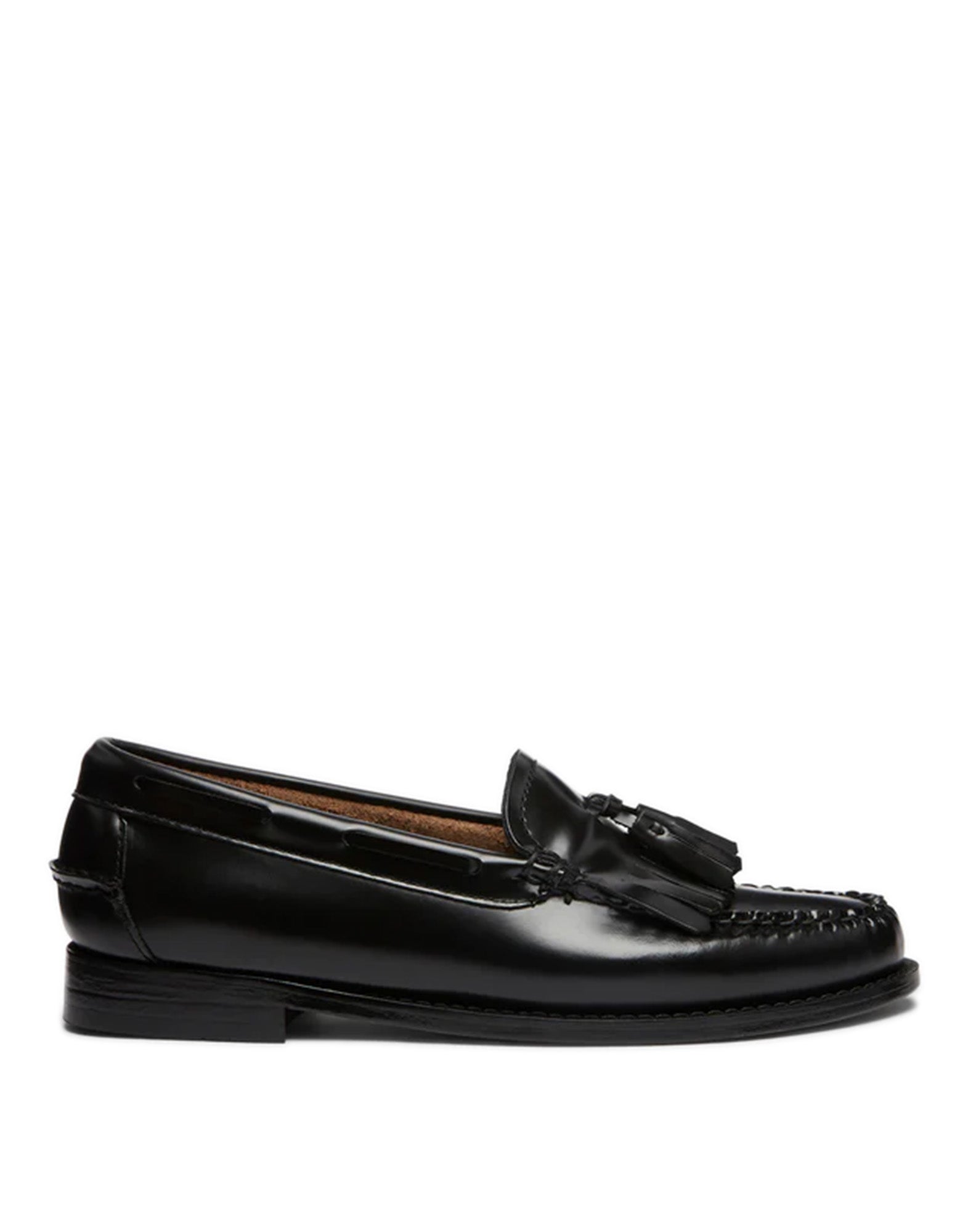 GH BASS Mocassini Weejuns Esther Kiltie con Nappe in Pelle Nera