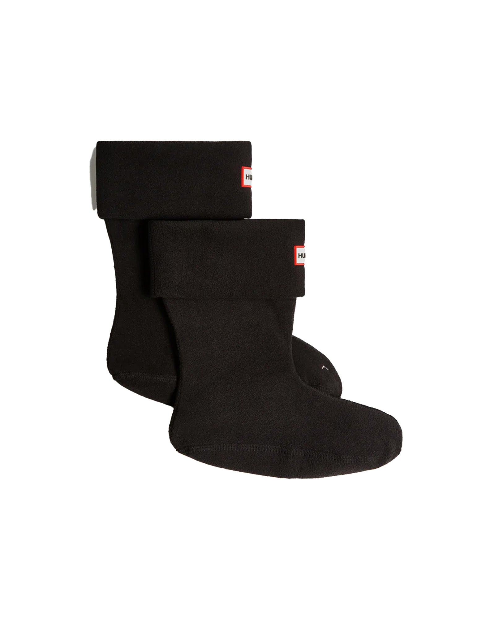 HUNTER Calze Basse con Polsino in Pile Riciclato Black