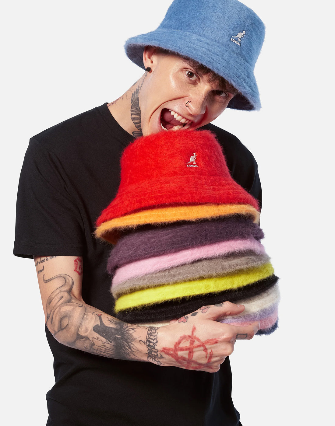 KANGOL Cappello Furgora Bucket Black