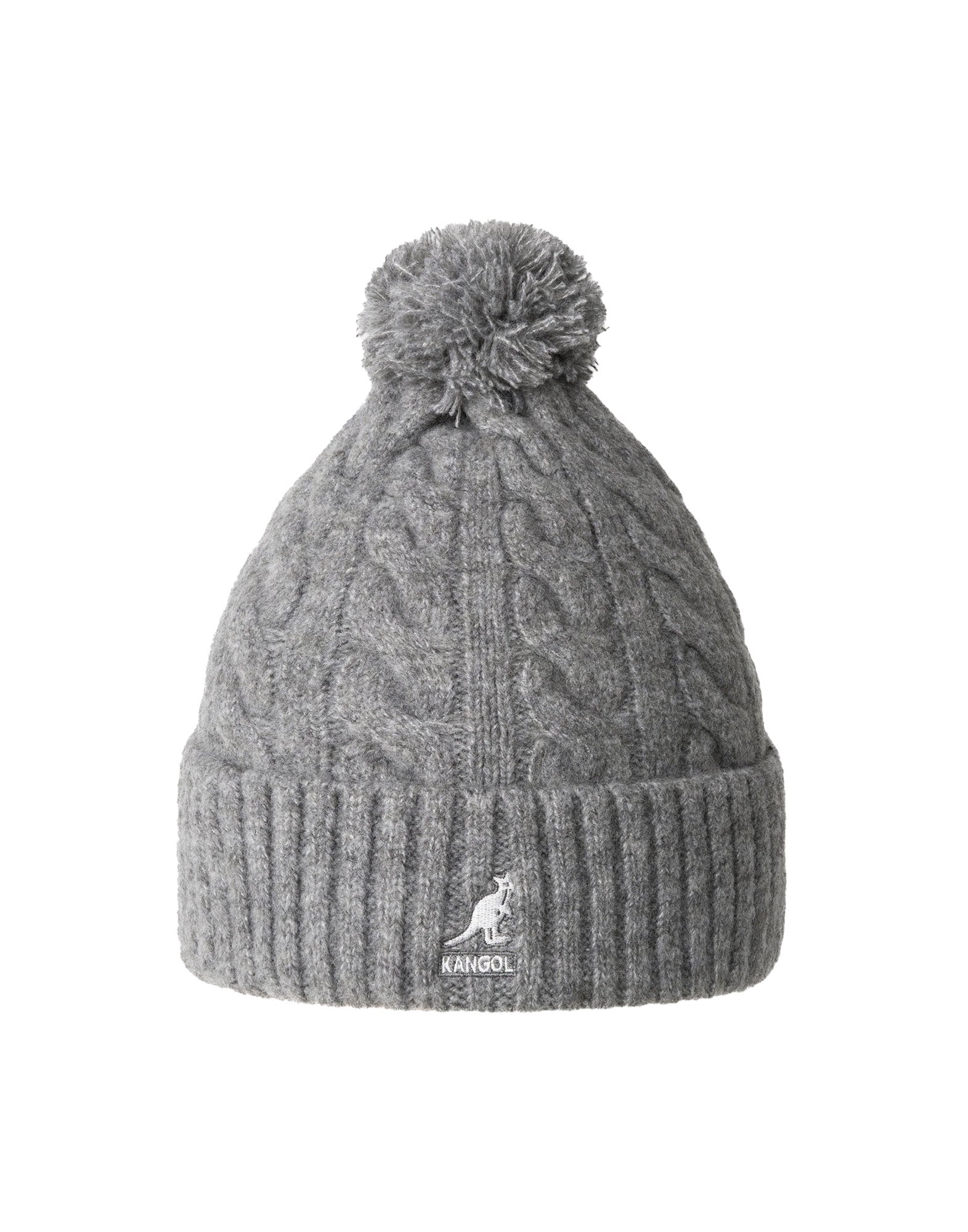 KANGOL Berretto con PomPom Grey
