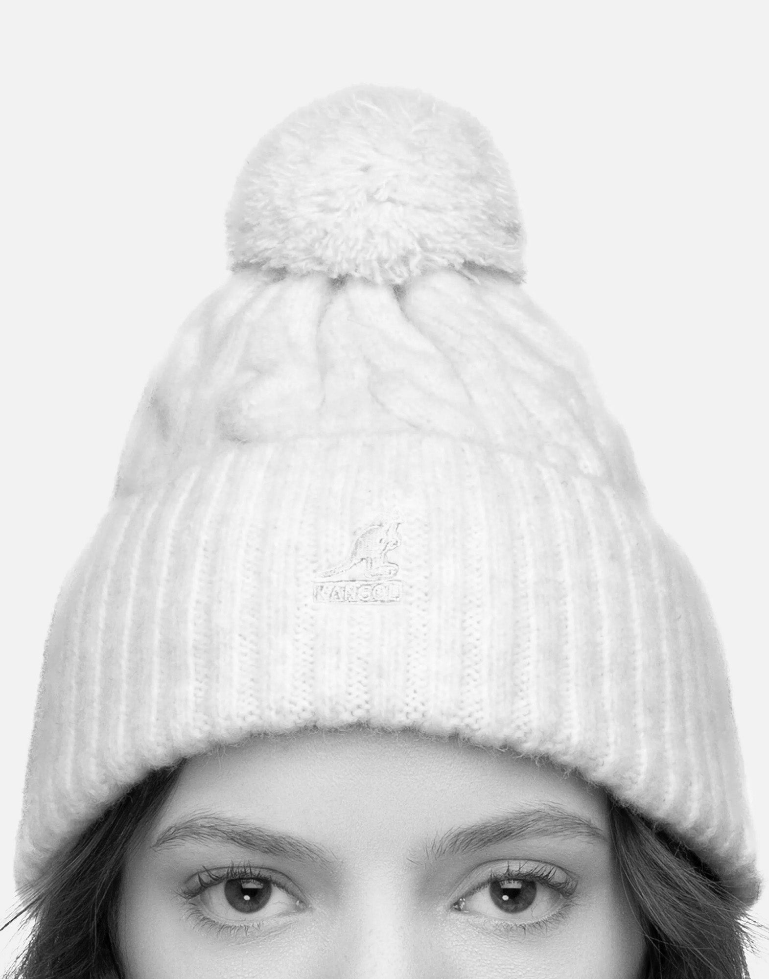 KANGOL Berretto con PomPom Grey