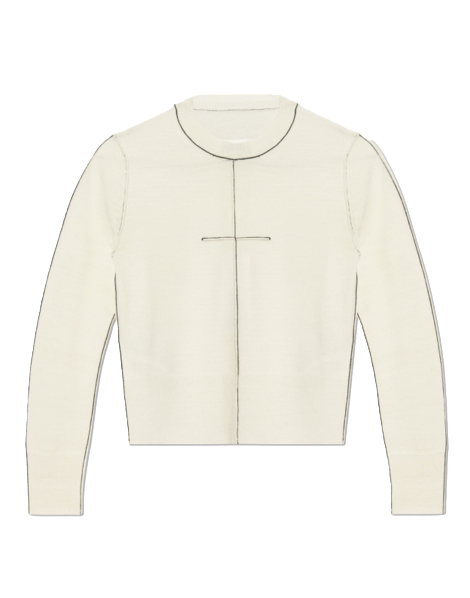 MM6 MAISON MARGIELA Maglione Corto Off White