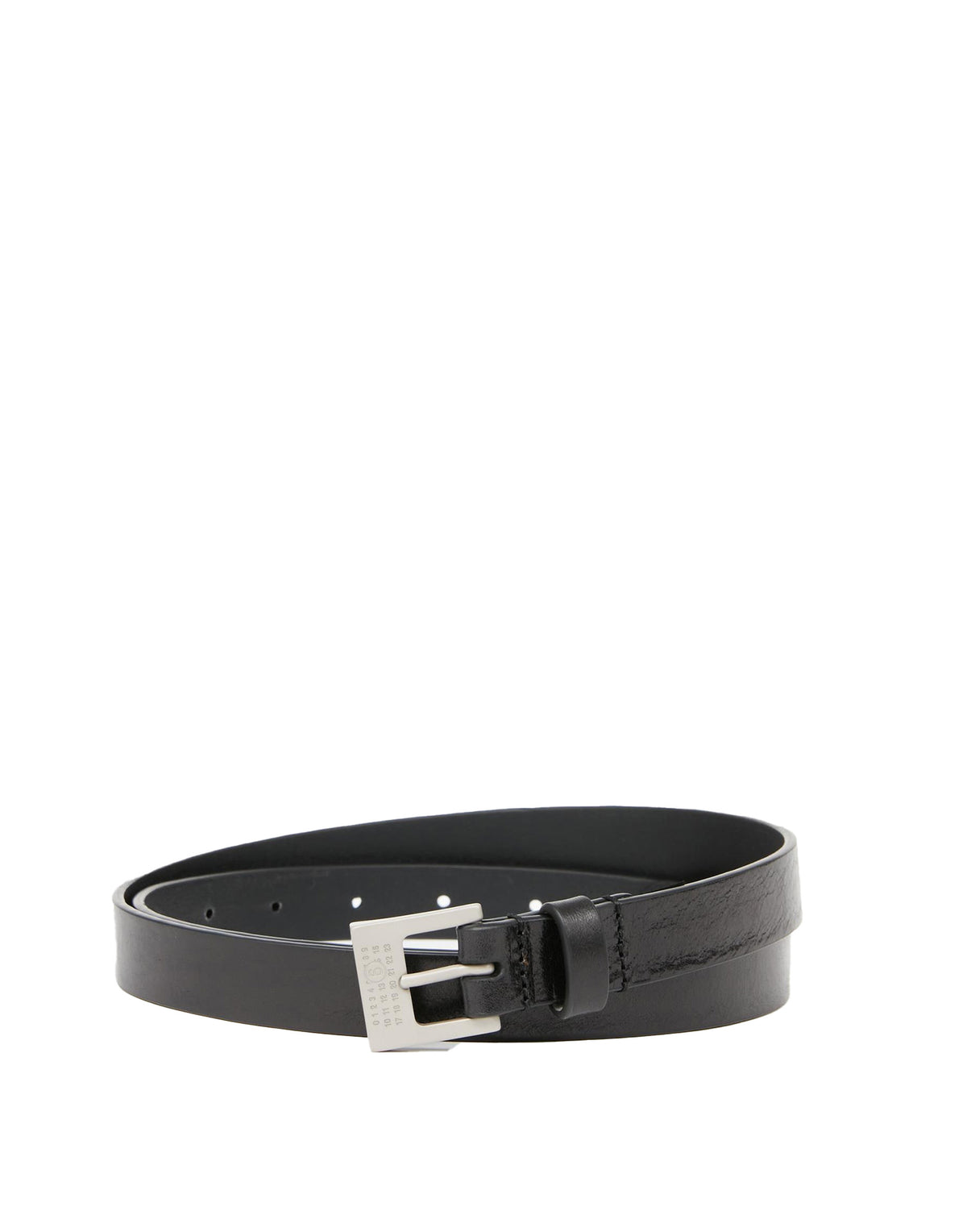 MM6 MAISON MARGIELA Cintura Numeric in Pelle Nera