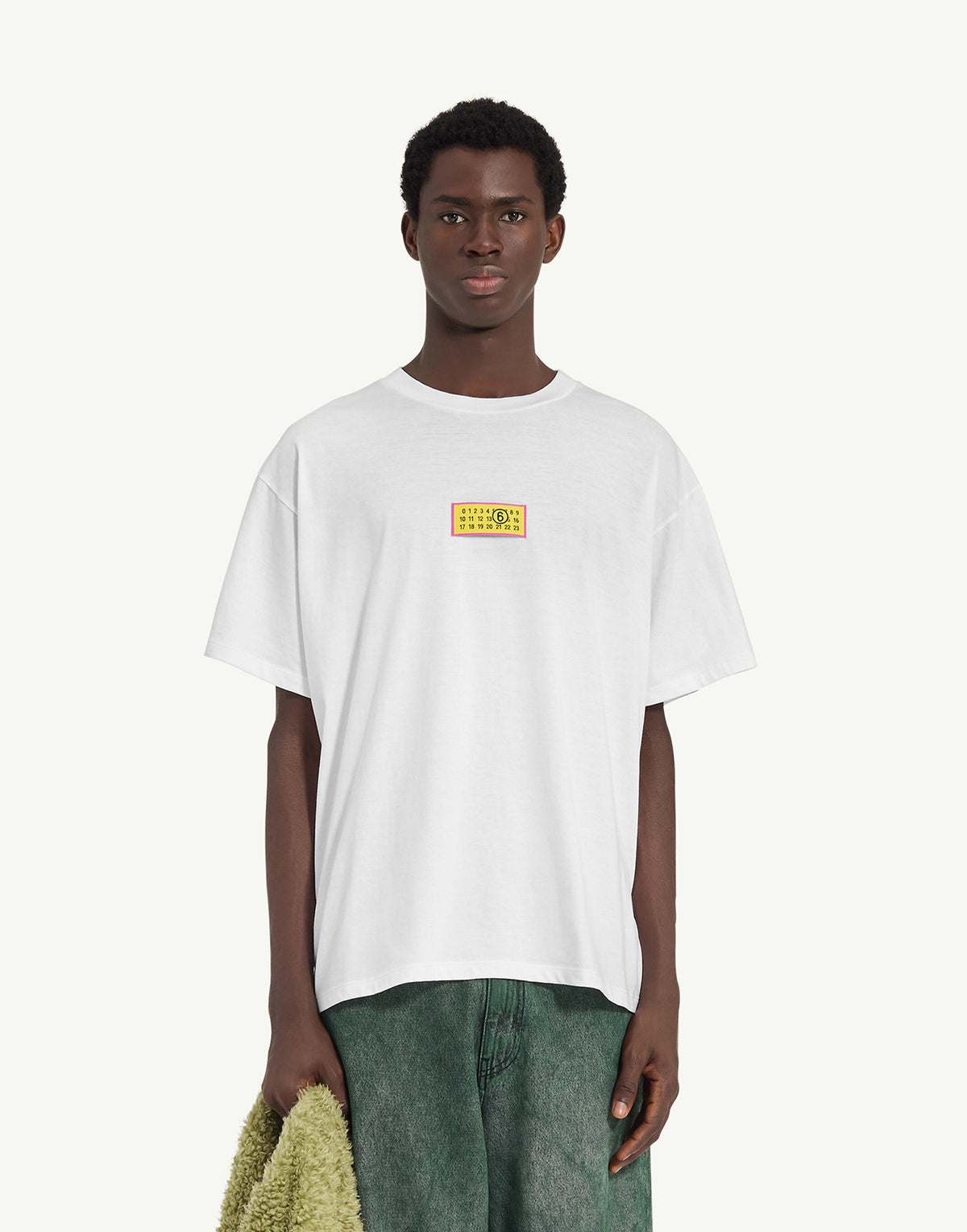 MM6 MAISON MARGIELA T-shirt con Numeric Signature Optic White