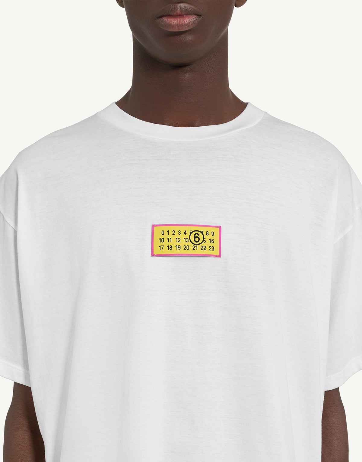 MM6 MAISON MARGIELA T-shirt con Numeric Signature Optic White