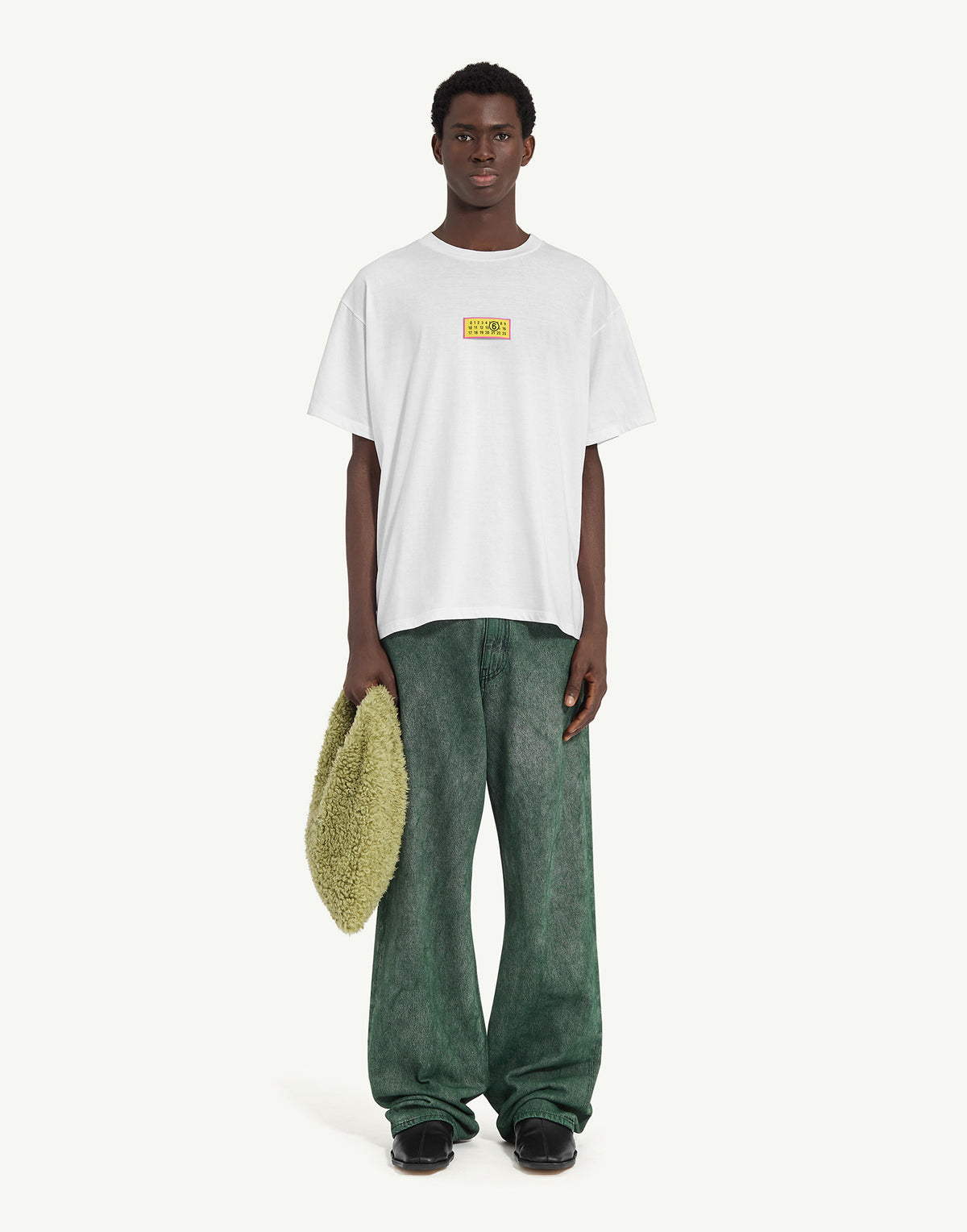 MM6 MAISON MARGIELA T-shirt con Numeric Signature Optic White