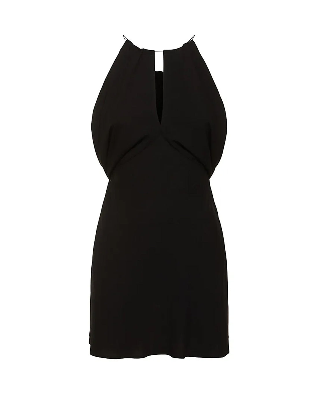 PHILOSOPHY Mini Abito Svasato in Light Crêpe Nero