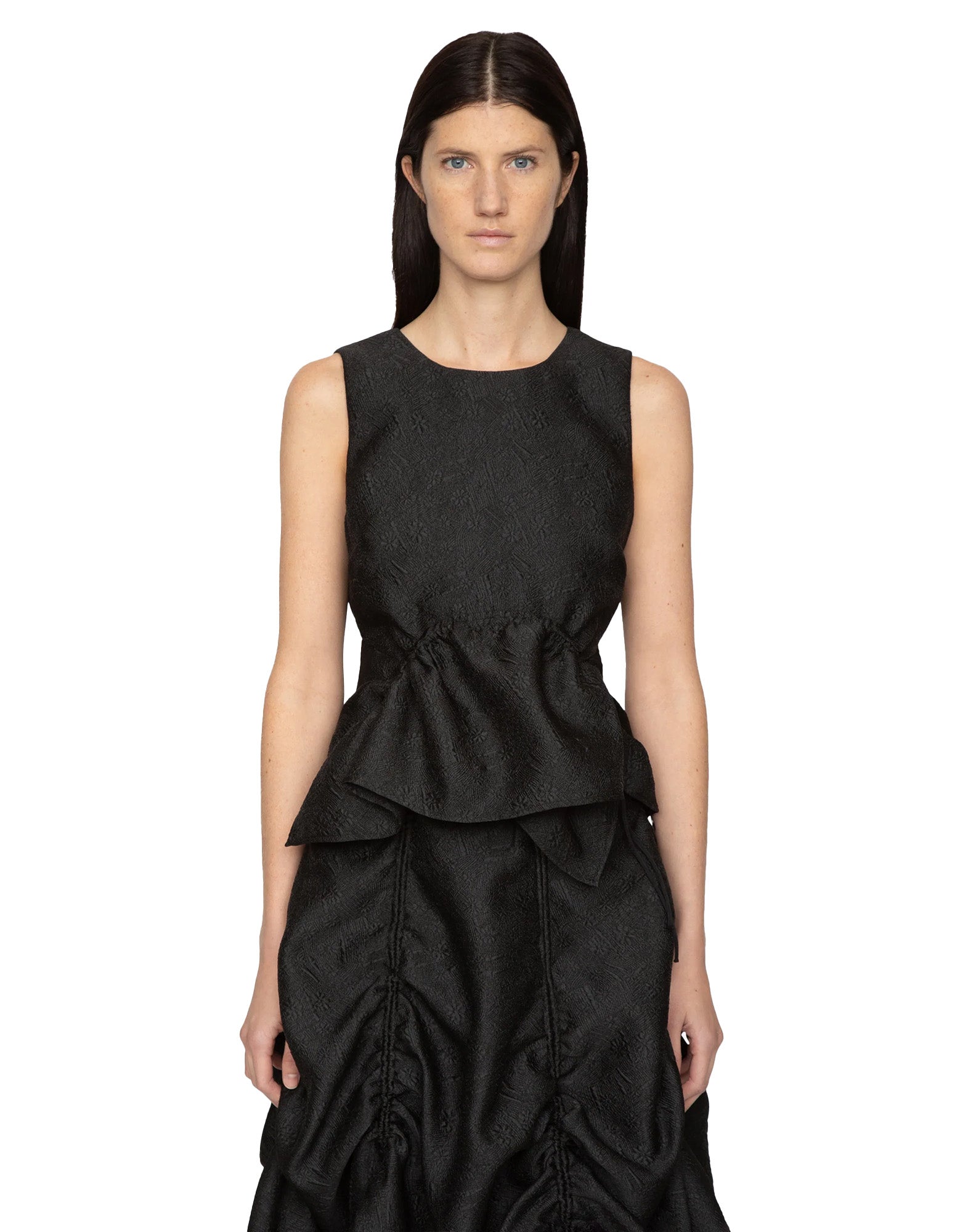SEA NY Top Elegi in Jacqurd Nero