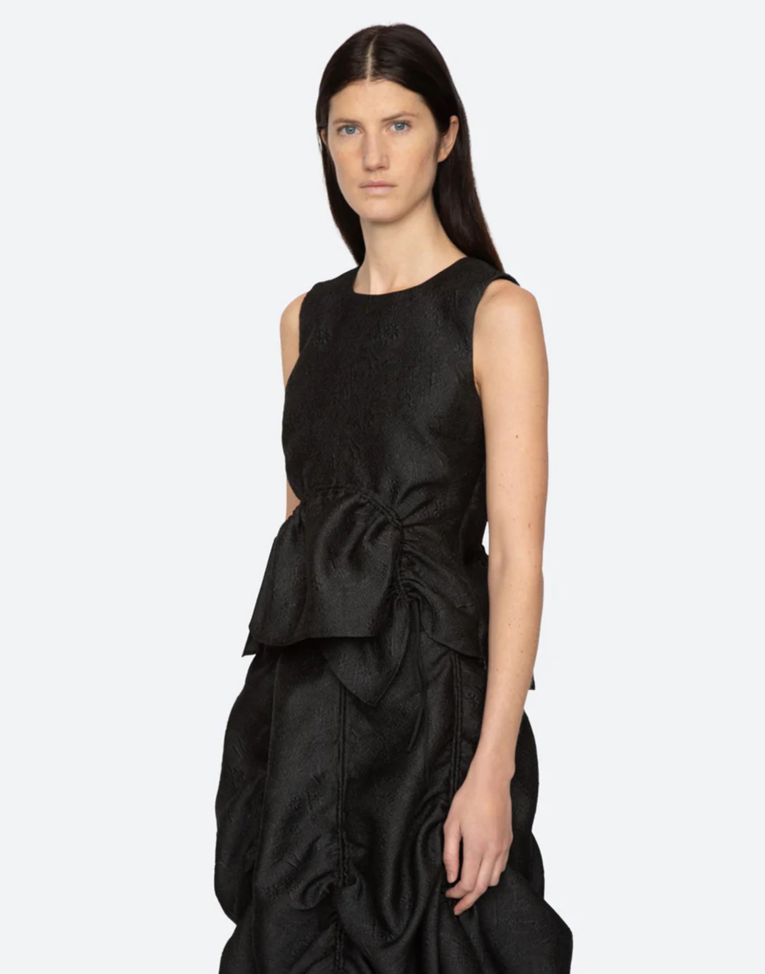 SEA NY Top Elegi in Jacqurd Nero