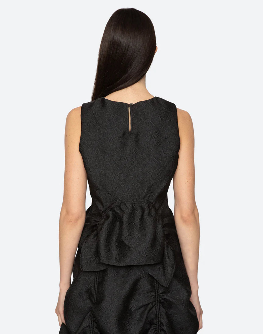 SEA NY Top Elegi in Jacqurd Nero