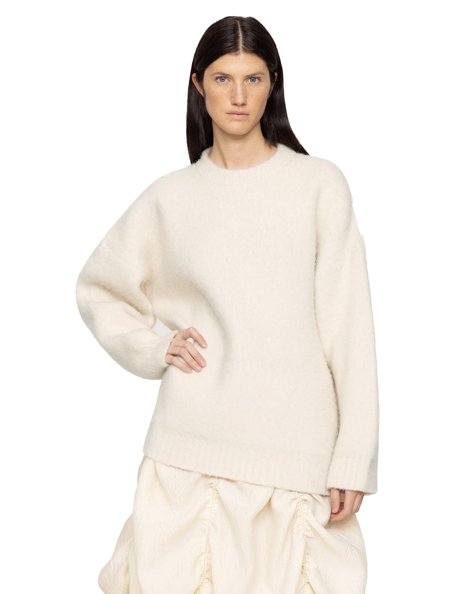 SEA NY Maglione Mixed Devana Bianco
