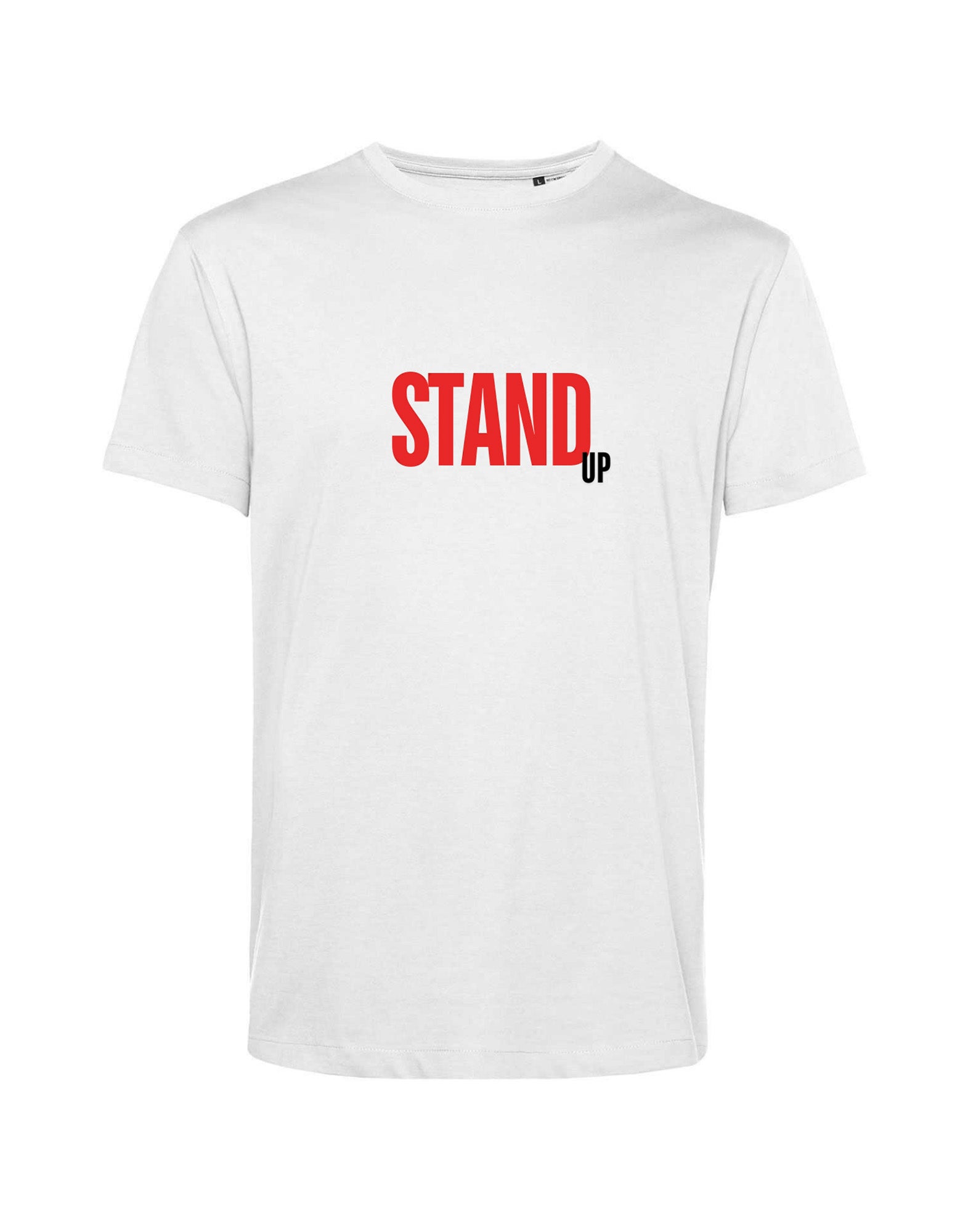 STAND UP T-shirt Manica Corta White con Stampa
