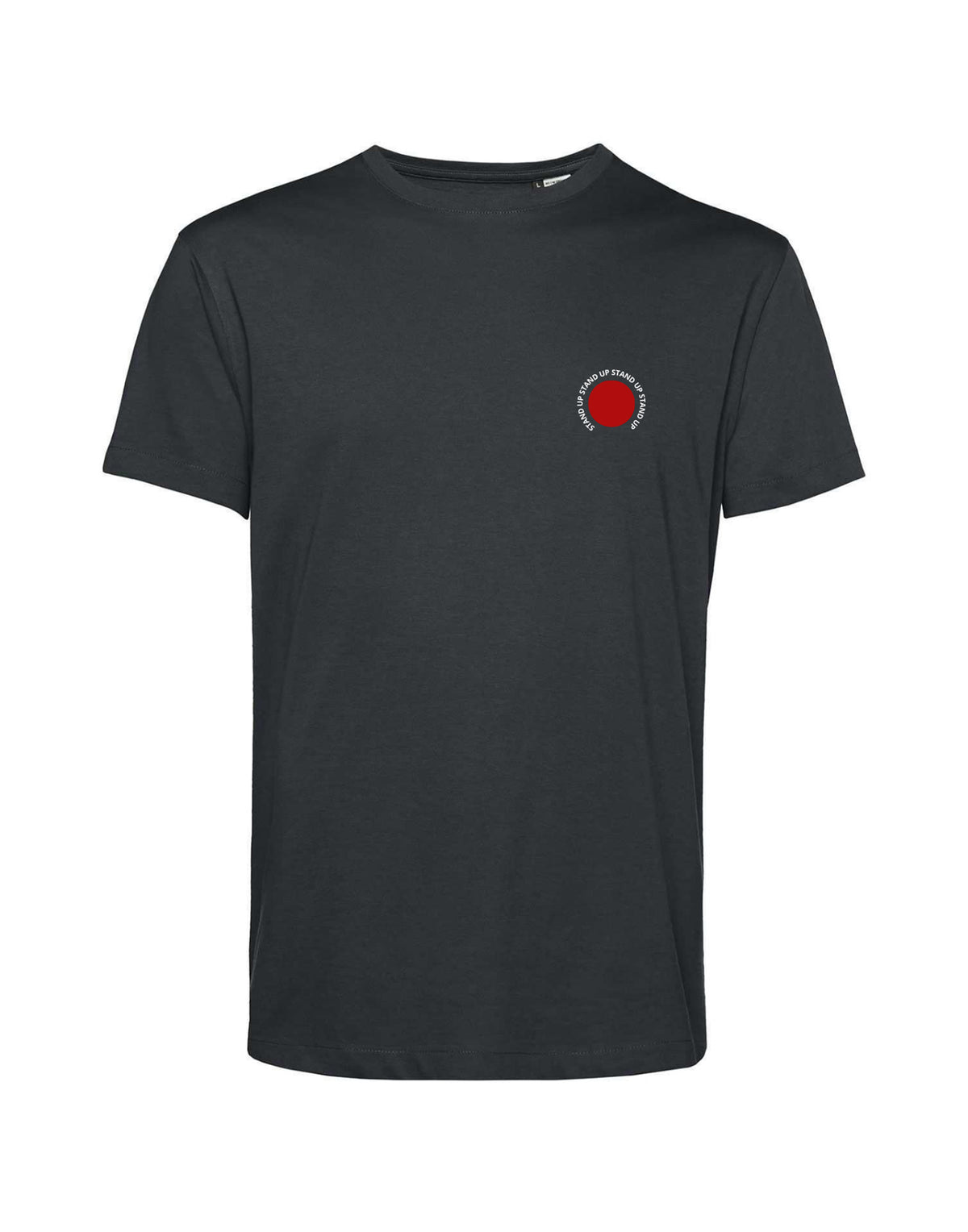 T-shirt STAND UP à manches courtes Asphalt avec imprimé
