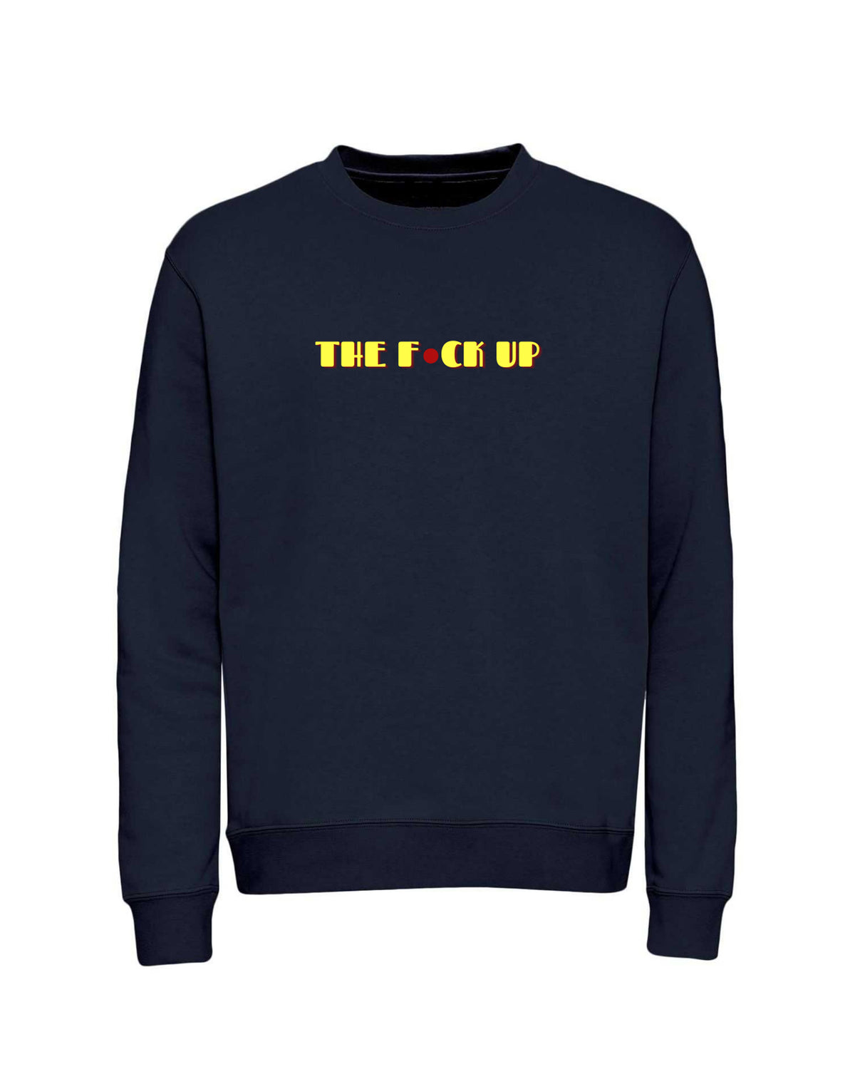 STAND UP Felpa Girocollo Navy con Stampa