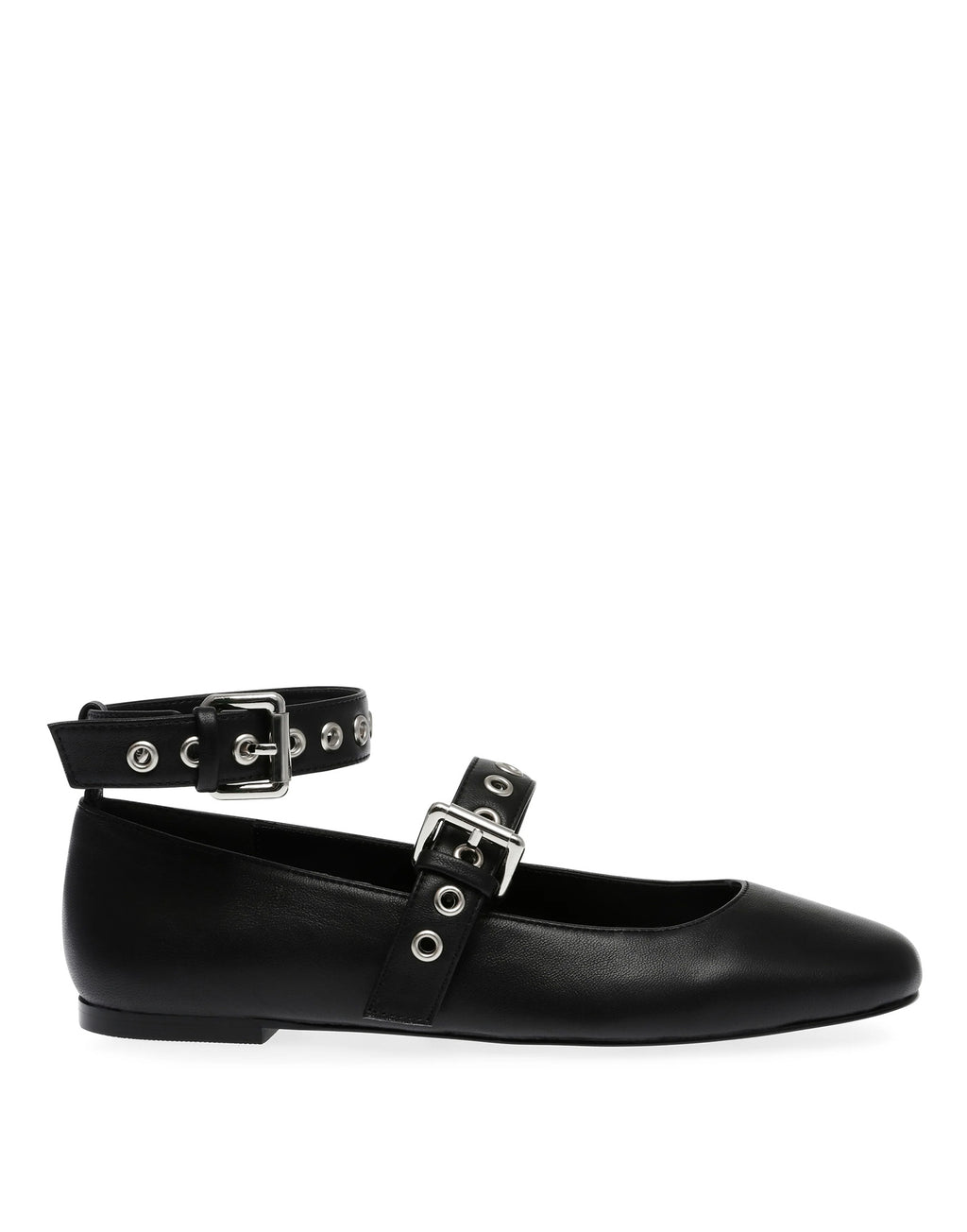 STEVE MADDEN Ballerina Macbeth in Pelle Nera