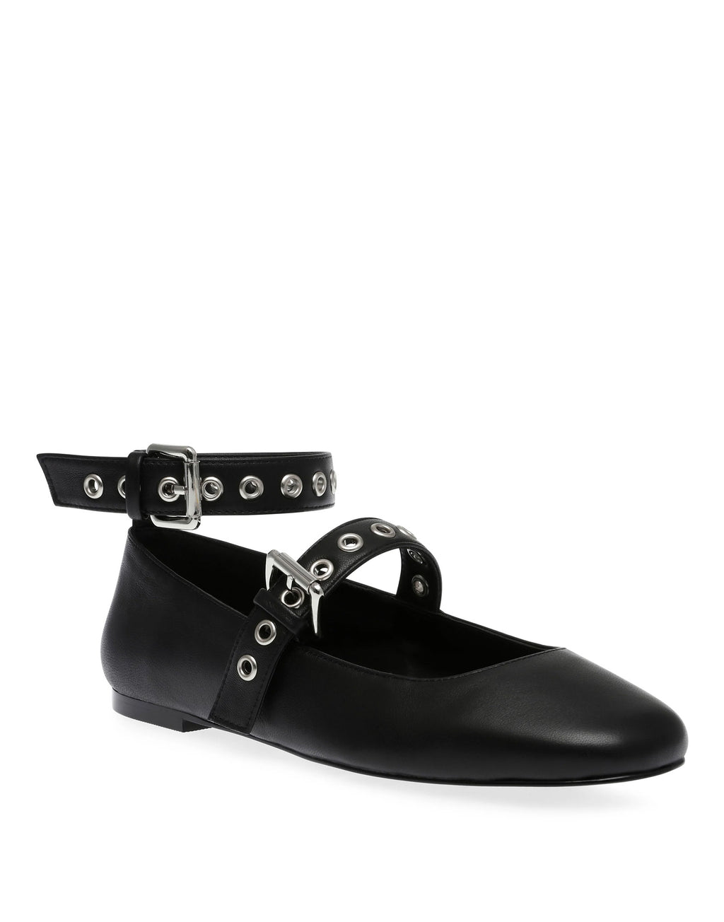 STEVE MADDEN Ballerina Macbeth in Pelle Nera