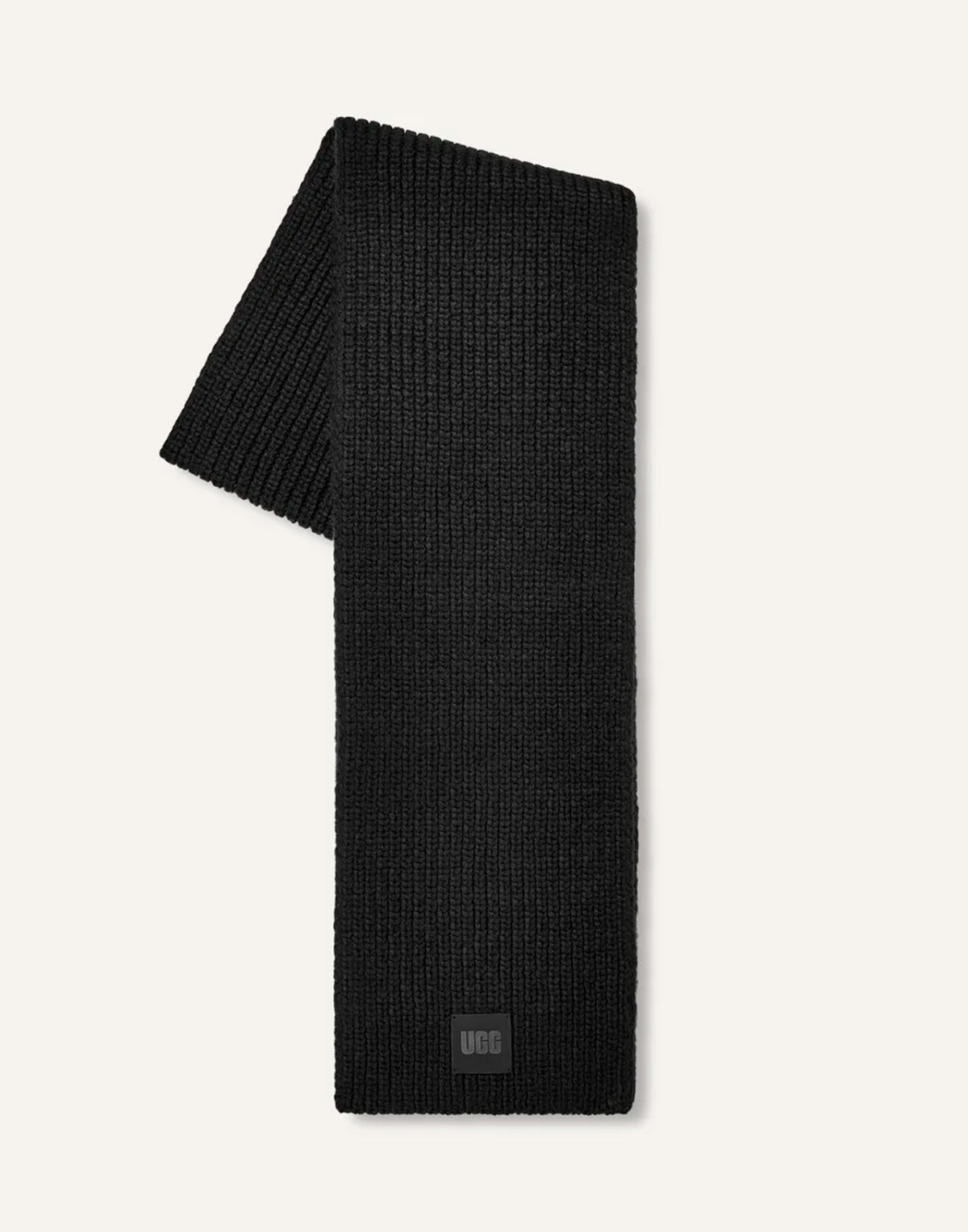 UGG Sciarpa a Coste in Maglia Grossa Black