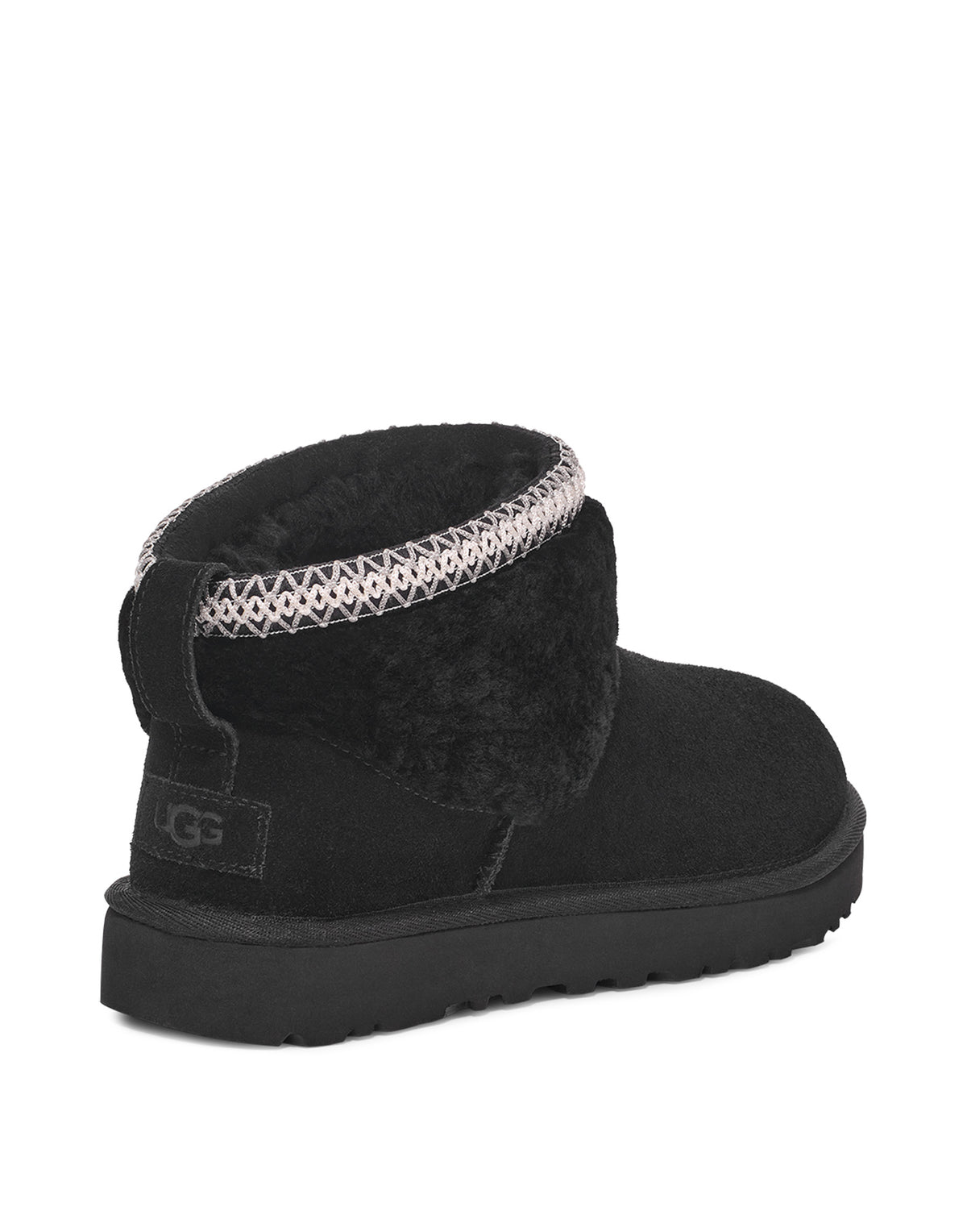 UGG Bottines Classic Ultra Mini Maxi Curly Noir