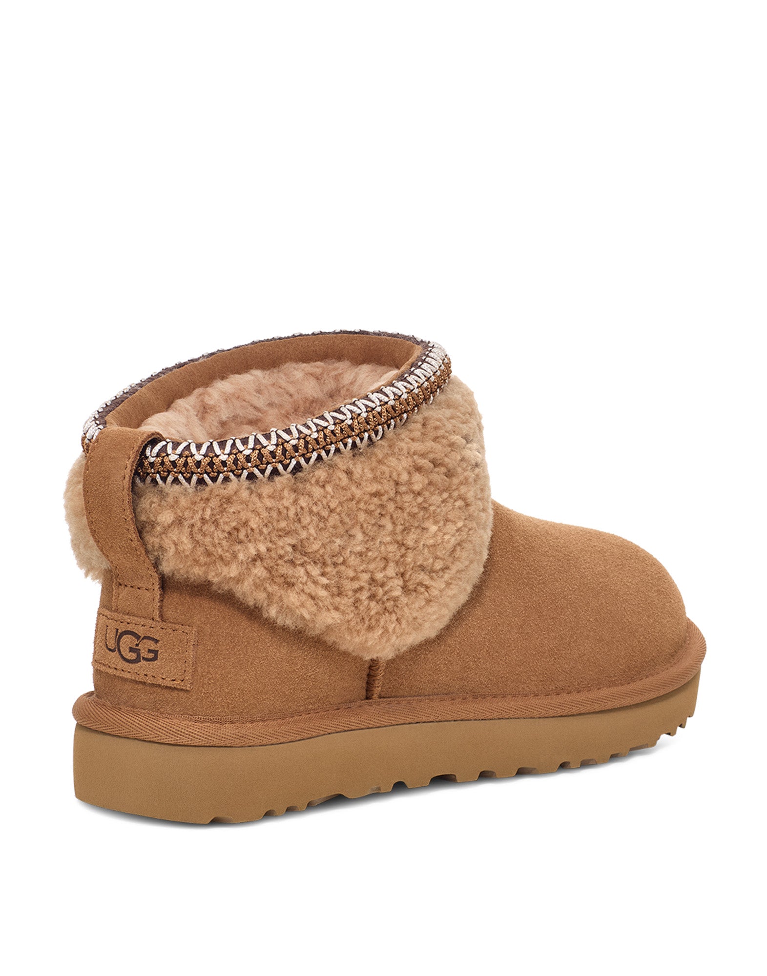 UGG Stivaletti Classic Ultra Mini Maxi Curly Chestnut