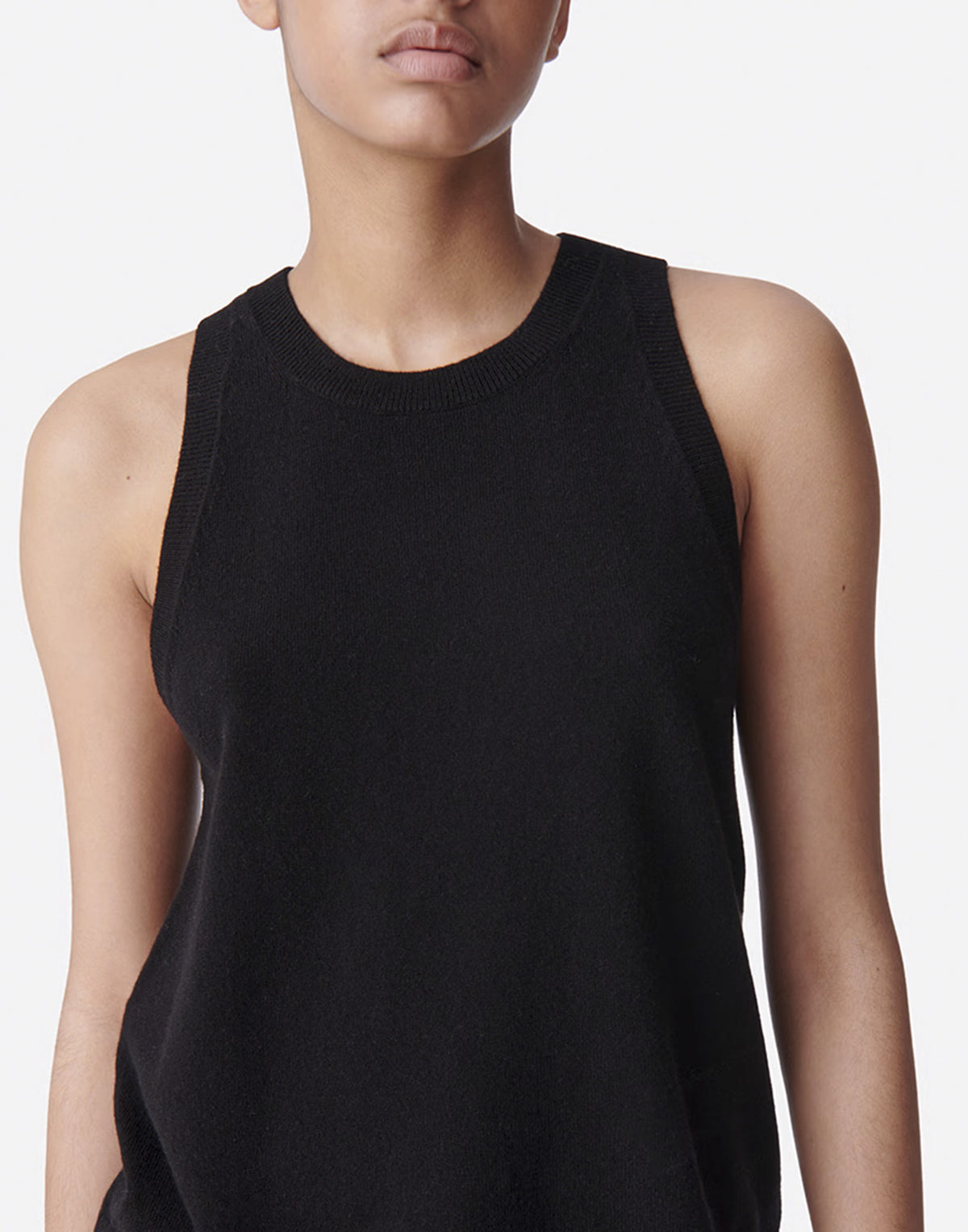 VANESSA BRUNO Canotta Désirée in Lana Merino Noir