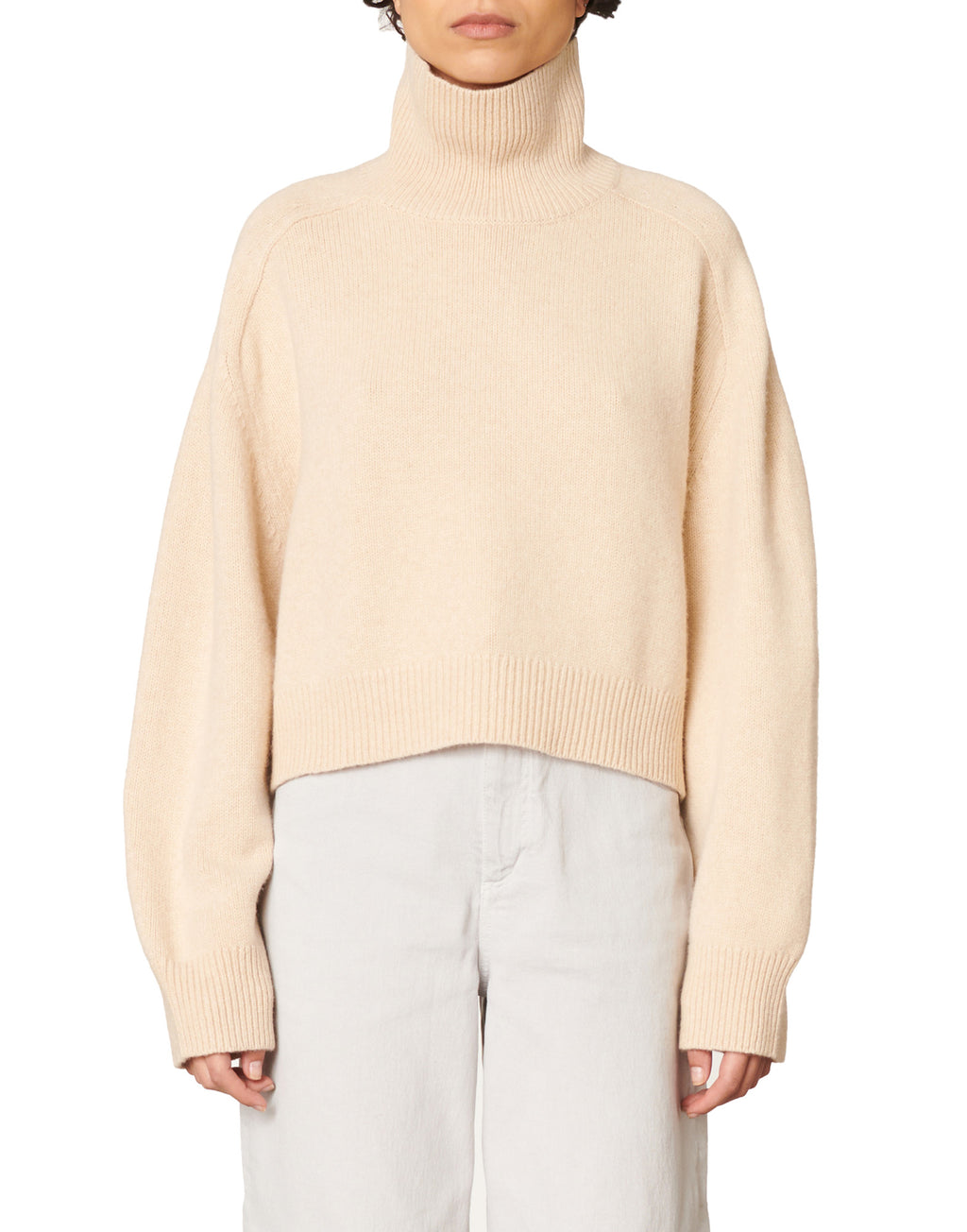VANESSA BRUNO Maglia Ballerina in Lana e Yack Ecru