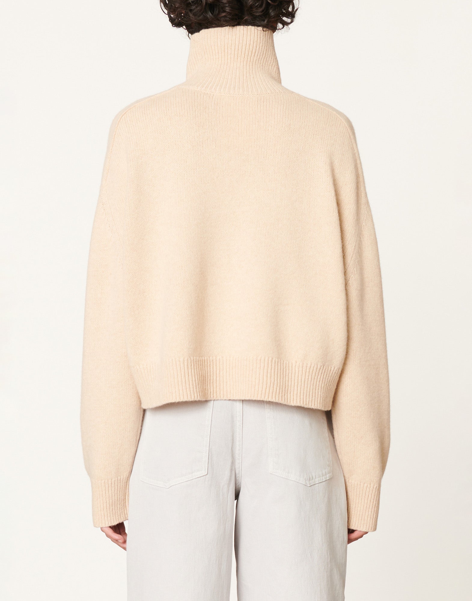 VANESSA BRUNO Maglia Ballerina in Lana e Yack Ecru