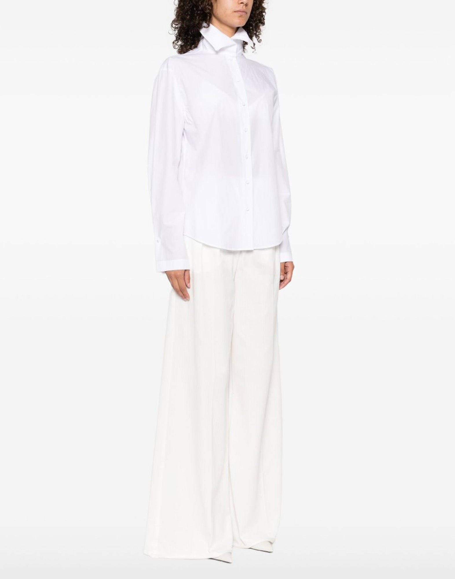 ALBERTA FERRETTI Camicia con Dettaglio Colletto Bianca