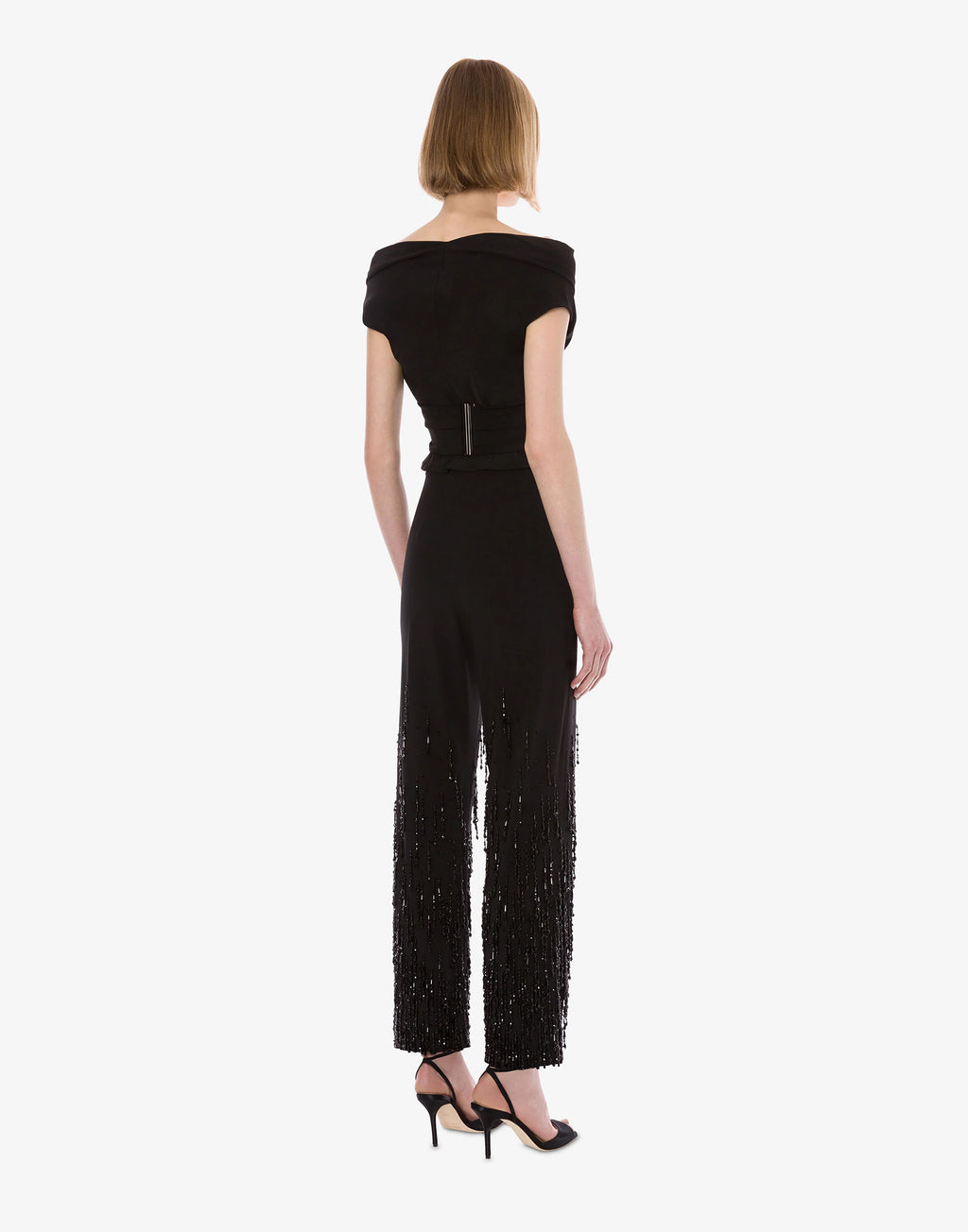 ALBERTA FERRETTI Top in Lana Stretch a Portafoglio Nero