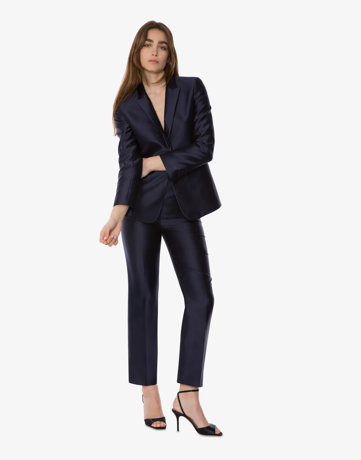 ALBERTA FERRETTI Pantaloni in Mikado Blu