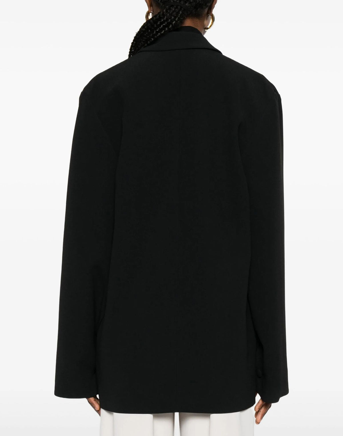 ALBERTA FERRETTI Giacca Monopetto in Cady Nero