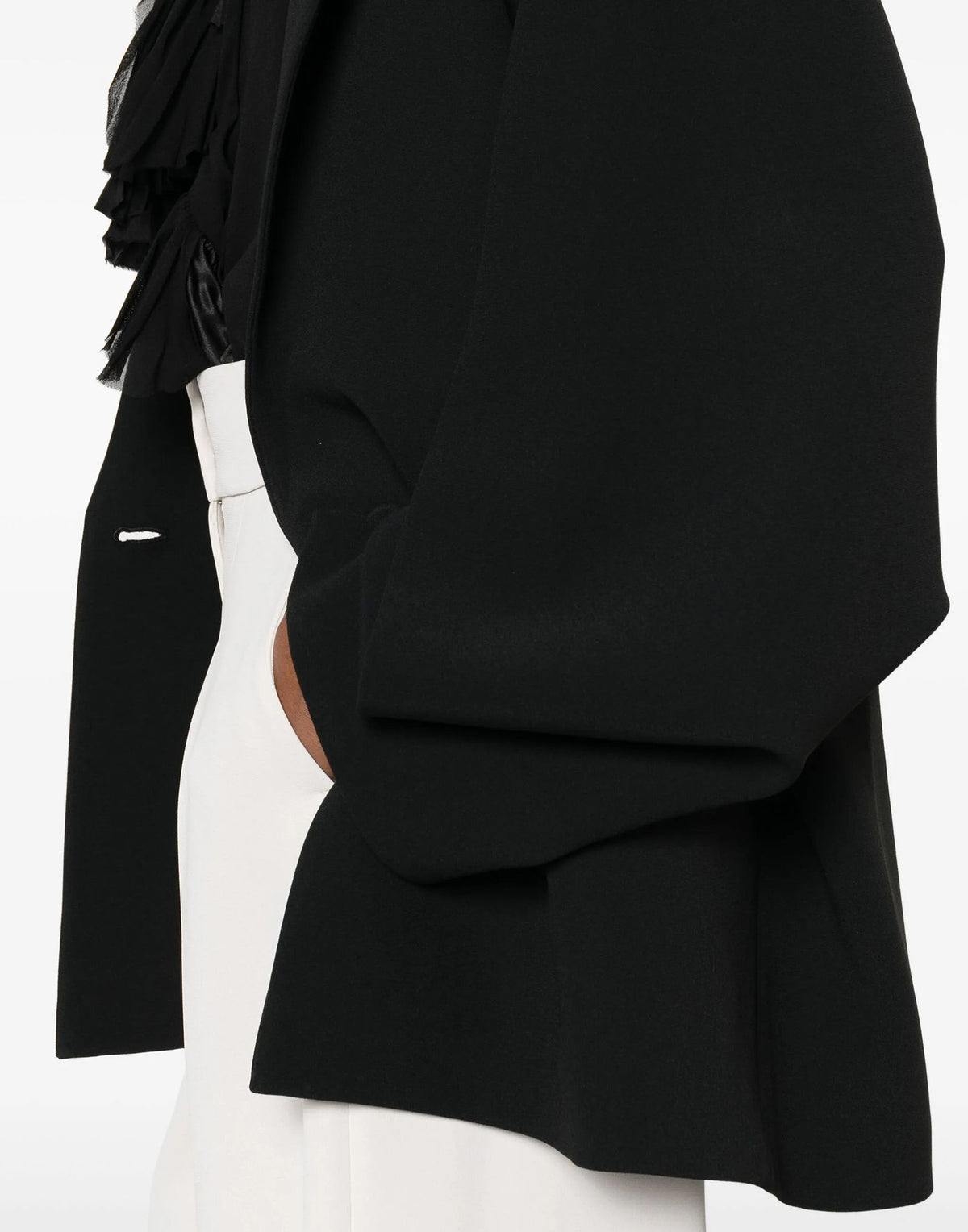 ALBERTA FERRETTI Giacca Monopetto in Cady Nero