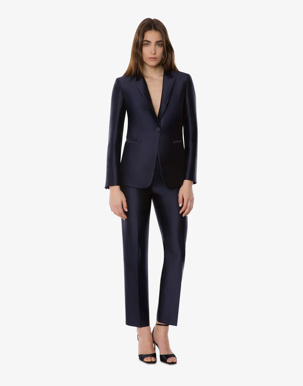 ALBERTA FERRETTI Giacca da Sera in Mikado Blu