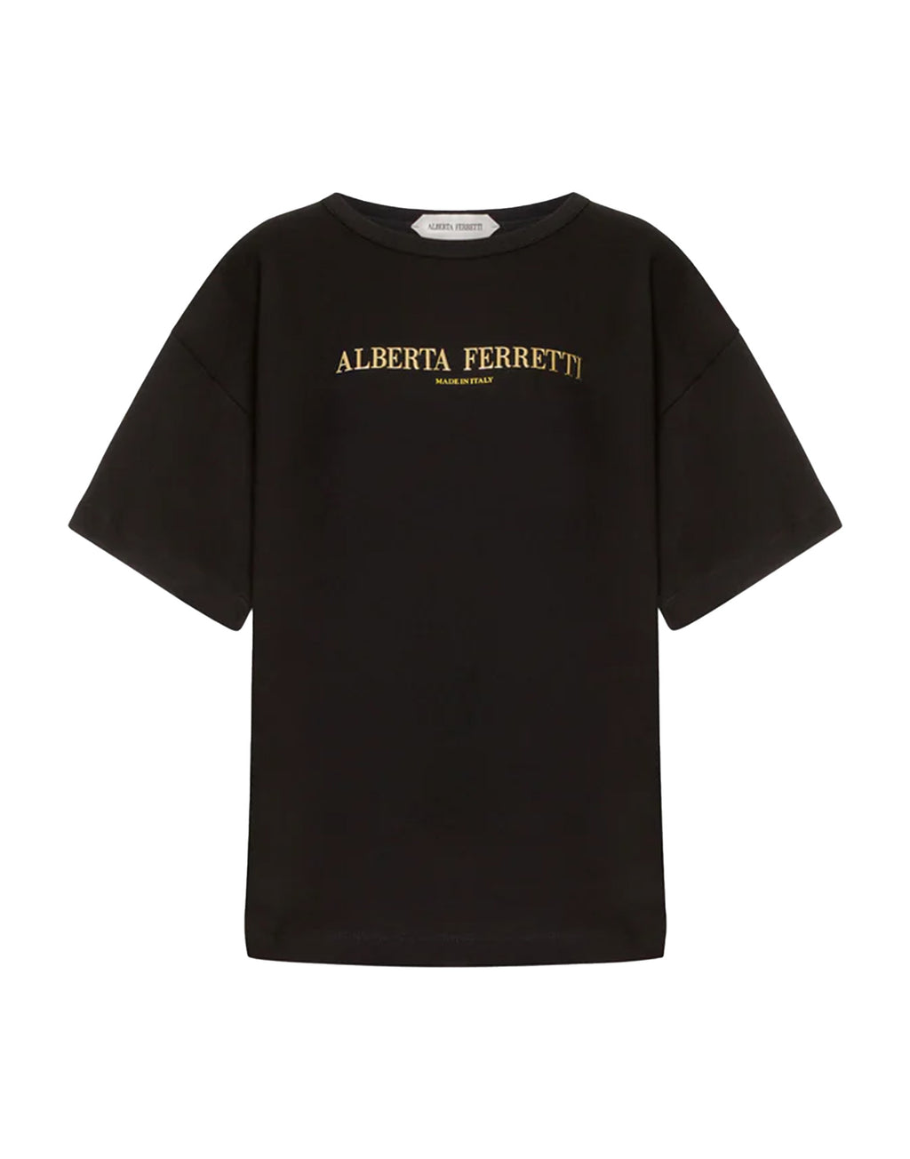 ALBERTA FERRETTI T-shirt Boxy in Jersey con Logo
Nera