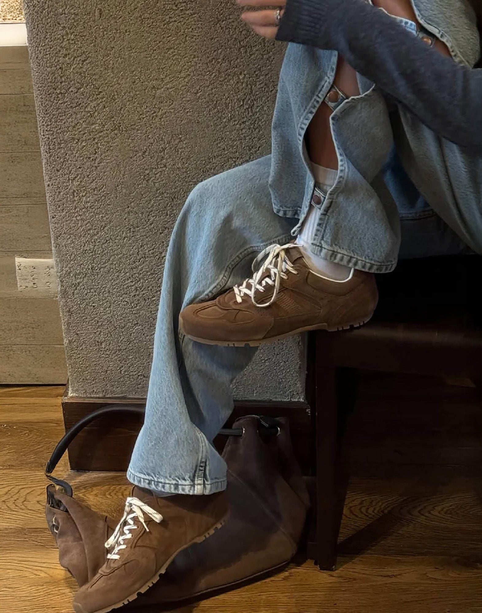ALOHAS Sneaker Tb.56 Suede in Pelle Marrone