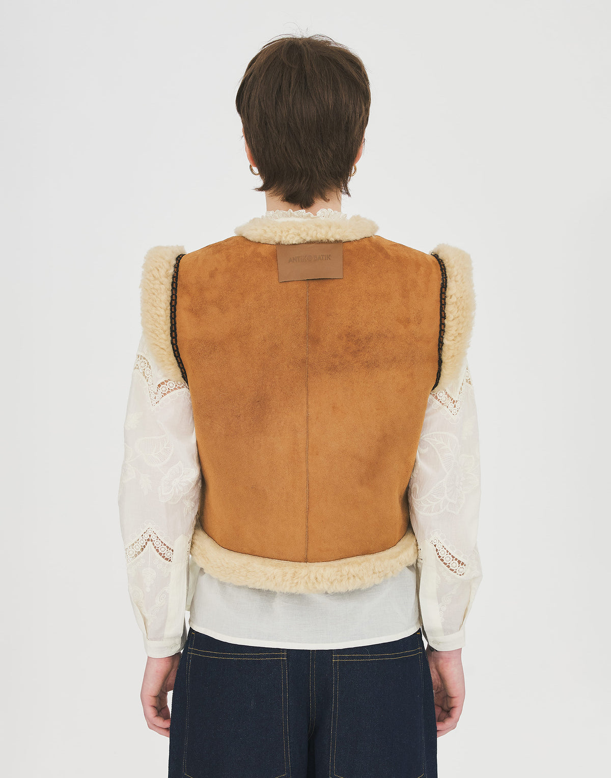 ANTIK BATIK Dema Gilet in Pelliccia Reversibile