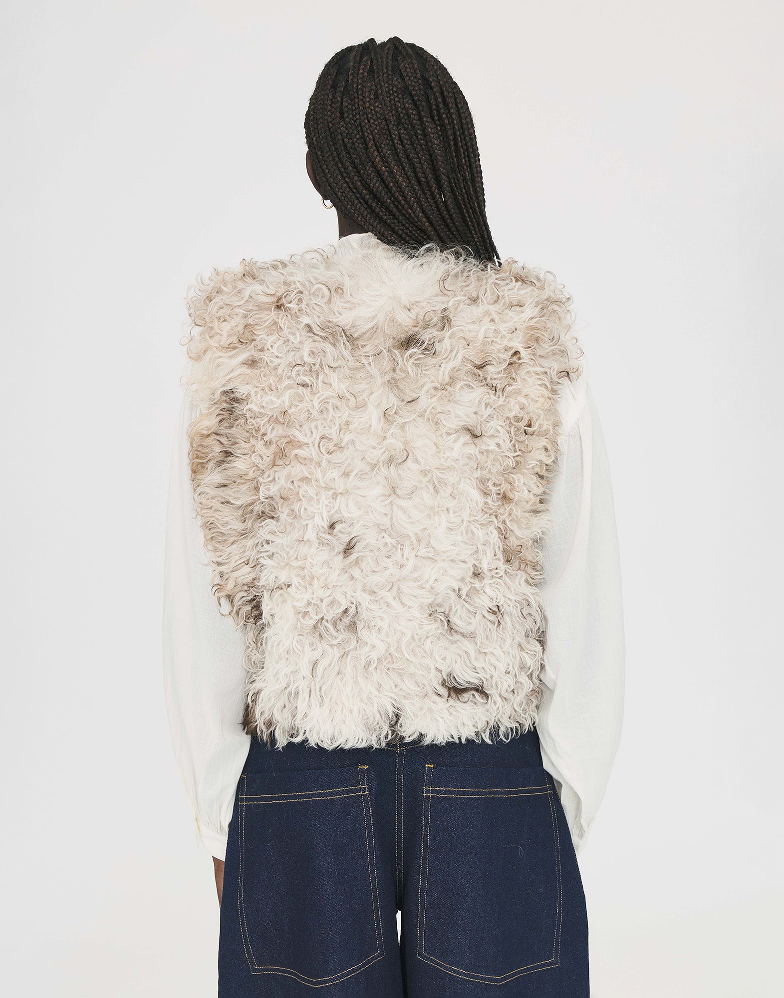 ANTIK BATIK Mongolia Gilet in Pecora Mongola