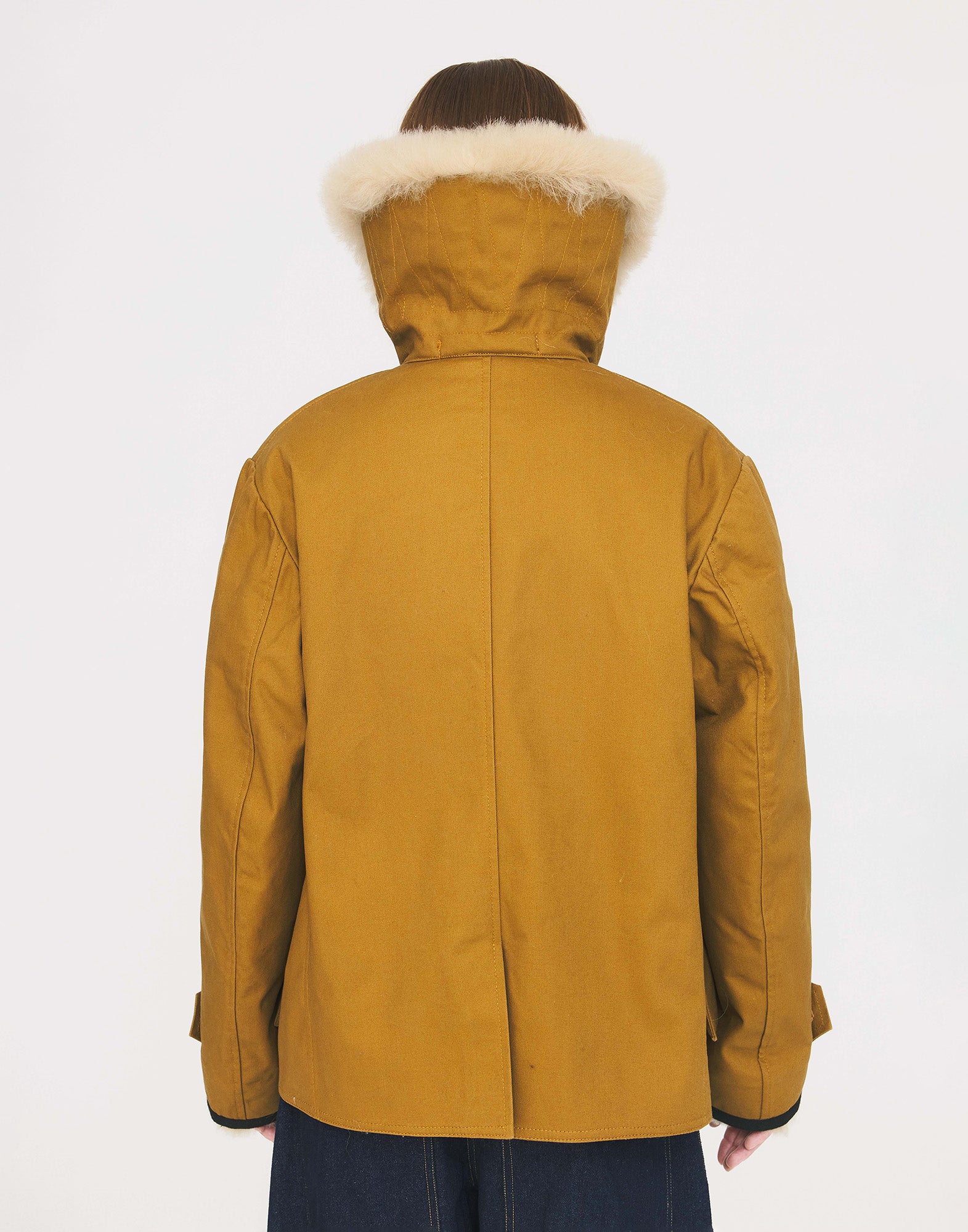 ANTIK BATIK Giacca Ragar in Canvas con Collo in Shearling
