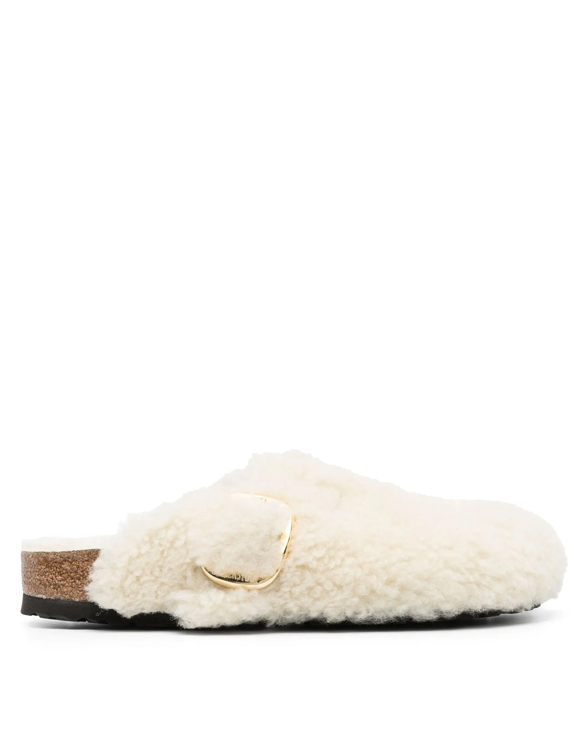 BIRKENSTOCK Boston Big Buckle Shearling Teddy Eggshell